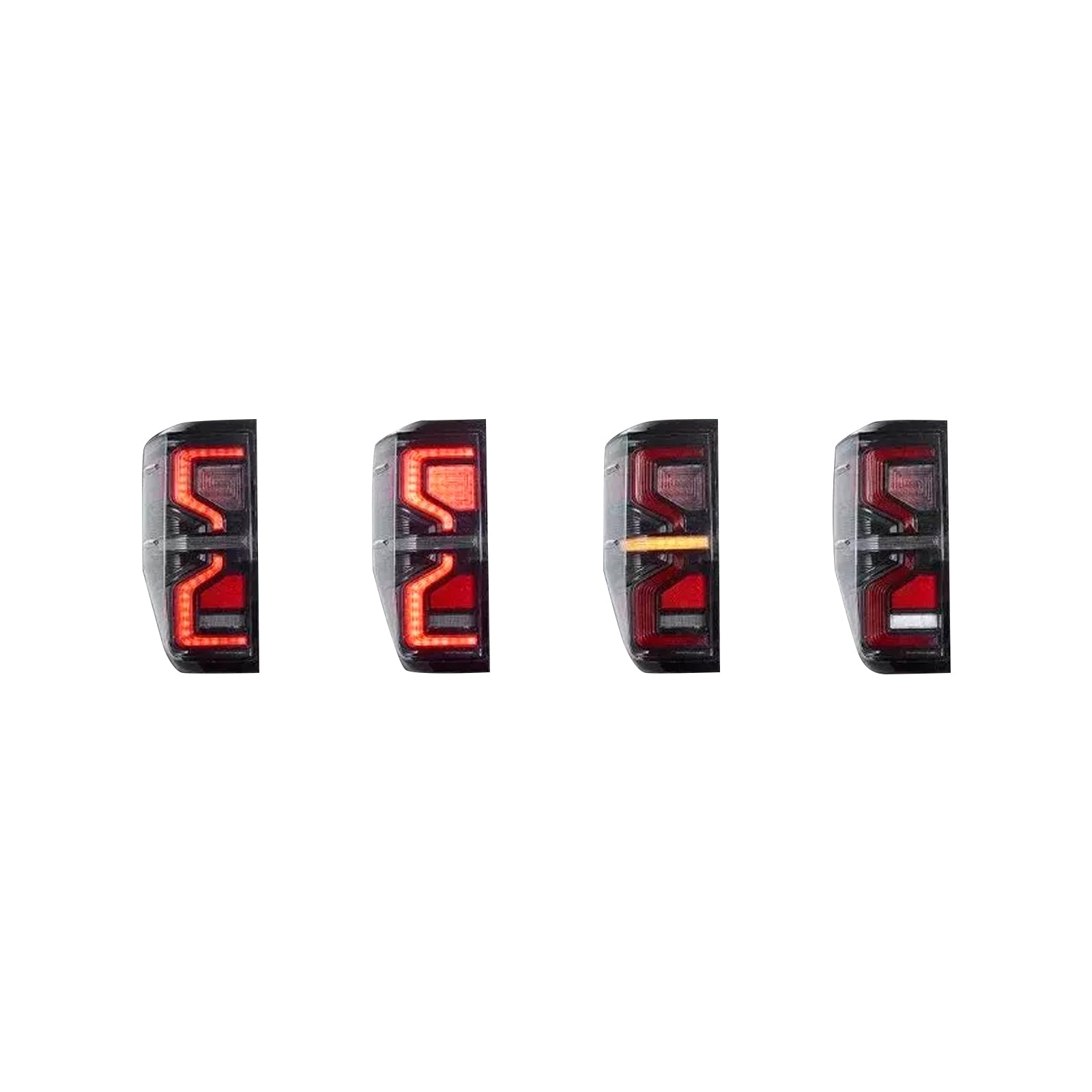 2012-2021 Ford Ranger T6 T7 T8 PX1 PX2 PX3 LED Black Clear Rear Tail Light Lamp