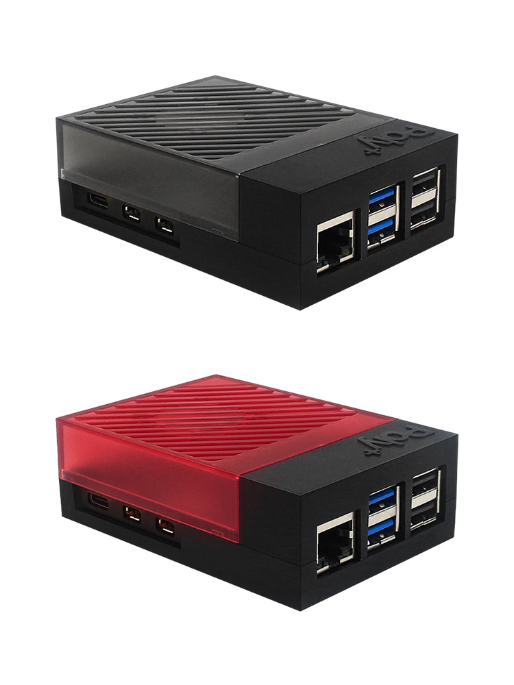 Raspberry Pi 5 POLY5+ behuizing Argon POLY 5+ doos Compatibel met PWM koelventilator ABS