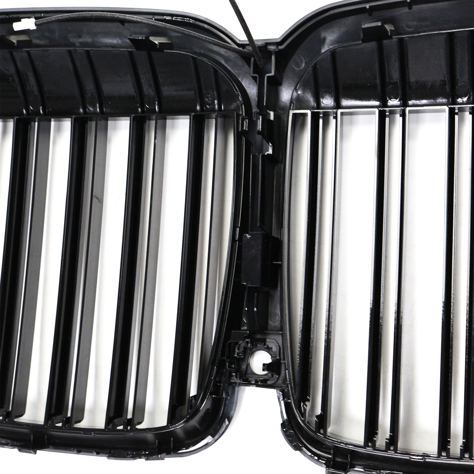 Double Slat Gloss Black Front Kidney Grill Grille Fit BMW X7 G07 2019-2022