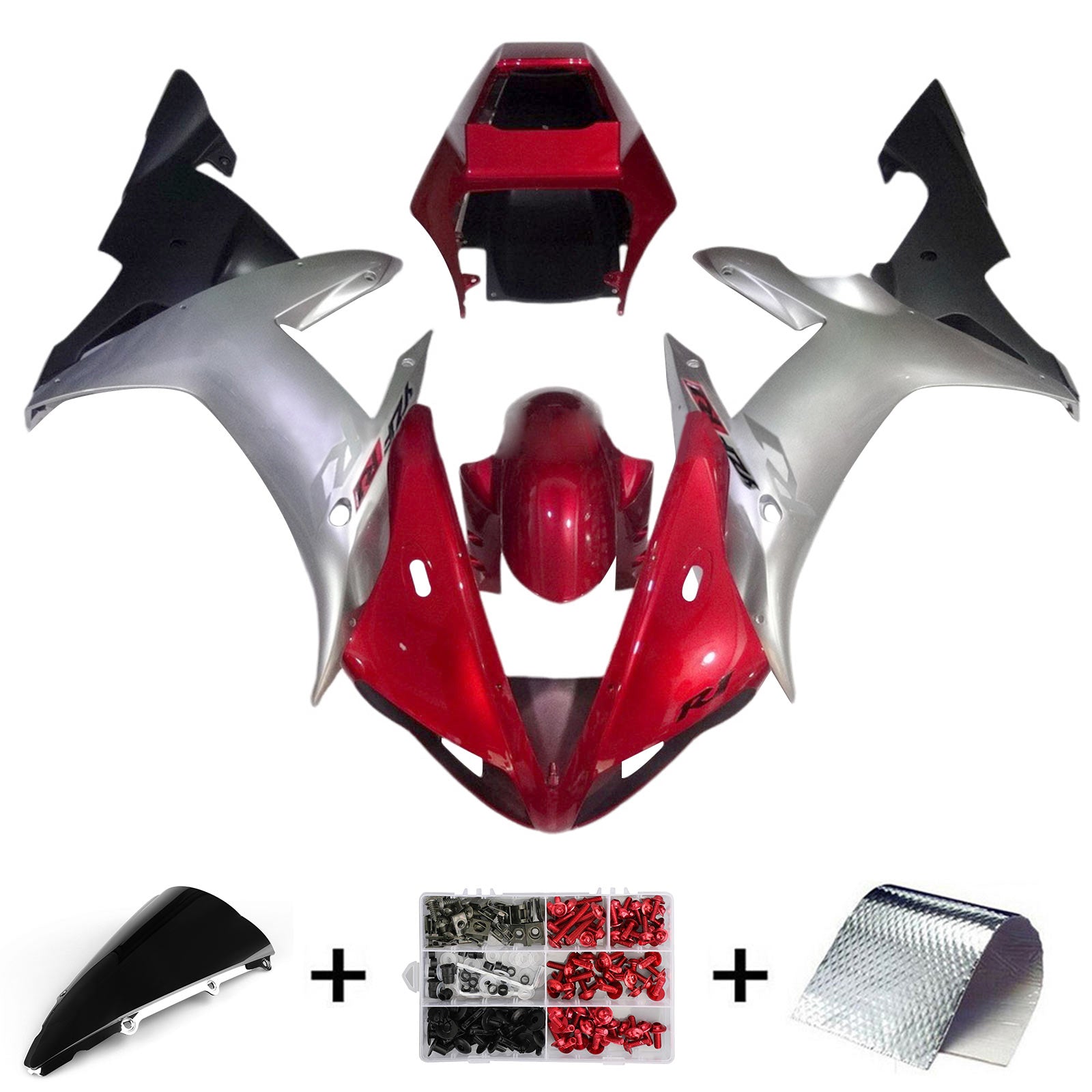 2002-2003 Yamaha YZF 1000 R1 Injection Fairing Kit Bodywork Plastic ABS