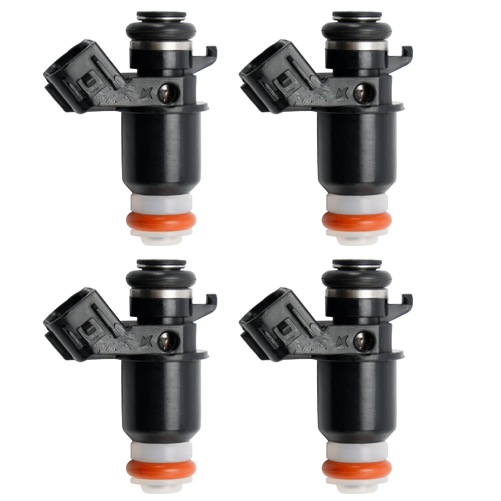 4PCS 16450-HW1-672 Fuel Injectors For Honda AquaTrax F12 F12X 02-07 R12 R12X 03-07