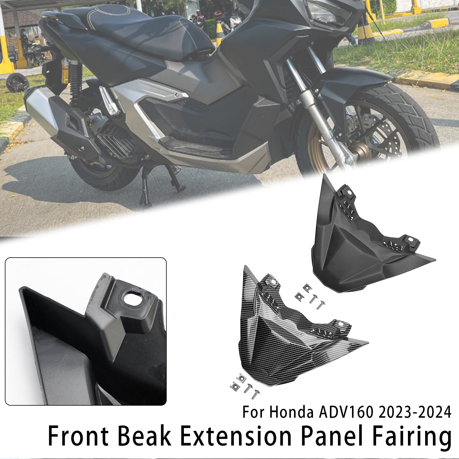 Front Beak Extension Nose Panel Fairing For Honda ADV 160 2023-2024