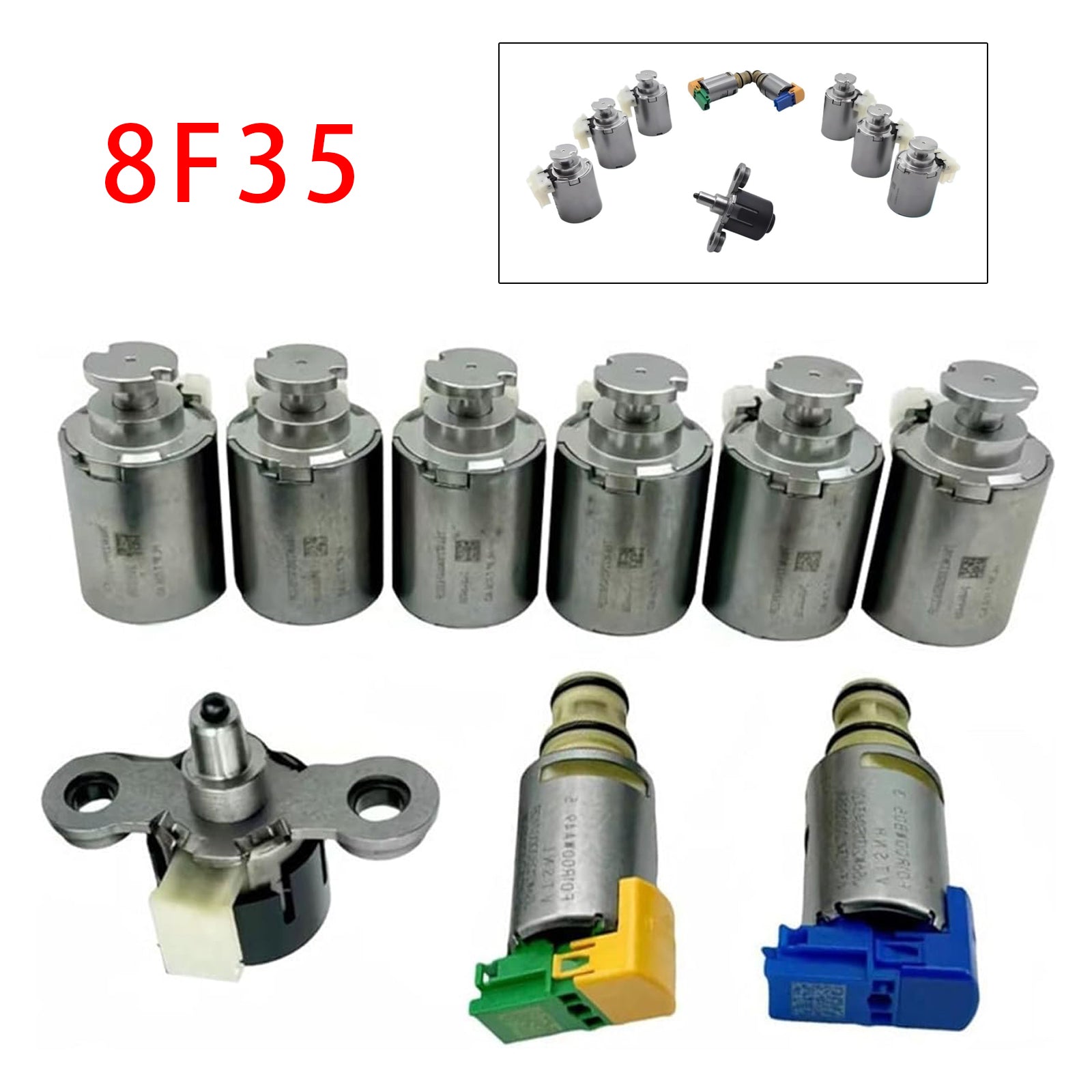 9PCS 8F35 Automatic Transmission Solenoids For Ford Escape 1.5 2.0