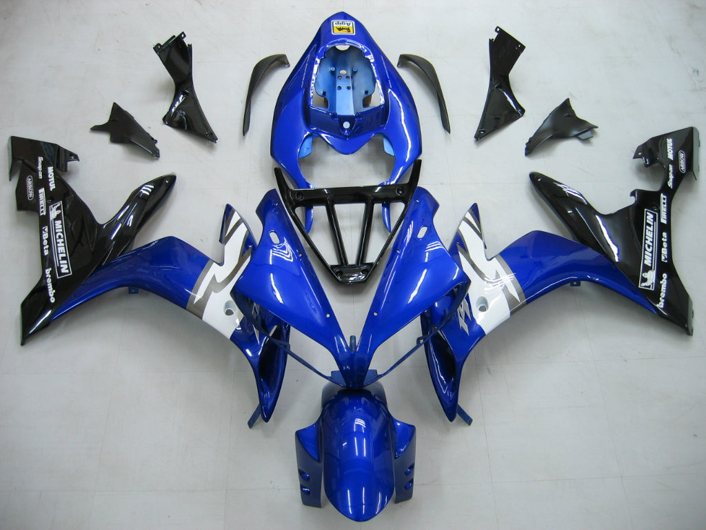 2004-2006 Yamaha YZF-R1 Blue Black Racing Fairings Generic