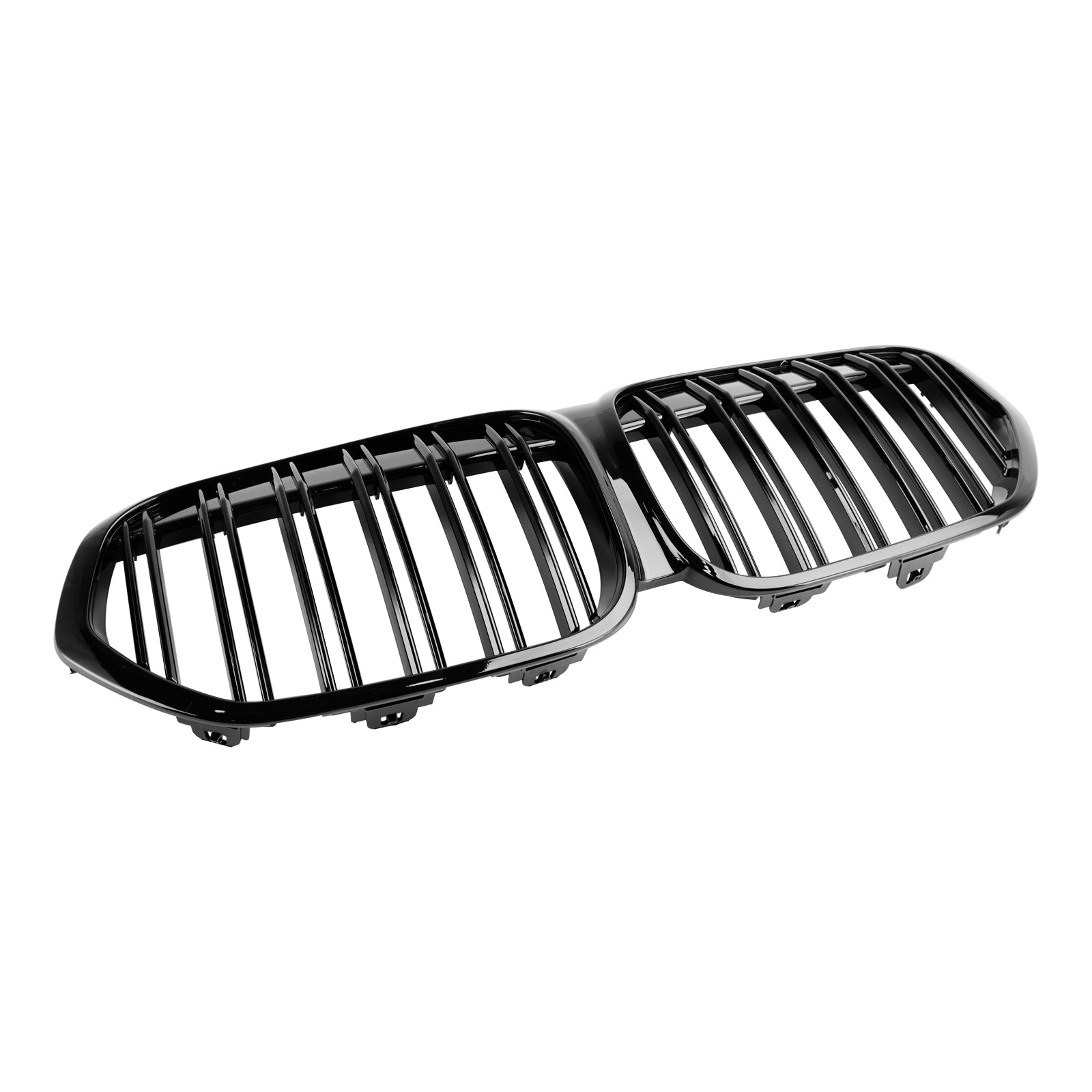 2019-2021 BMW X1 F48 F49 Grille de calandre avant noire brillante à double lamelles