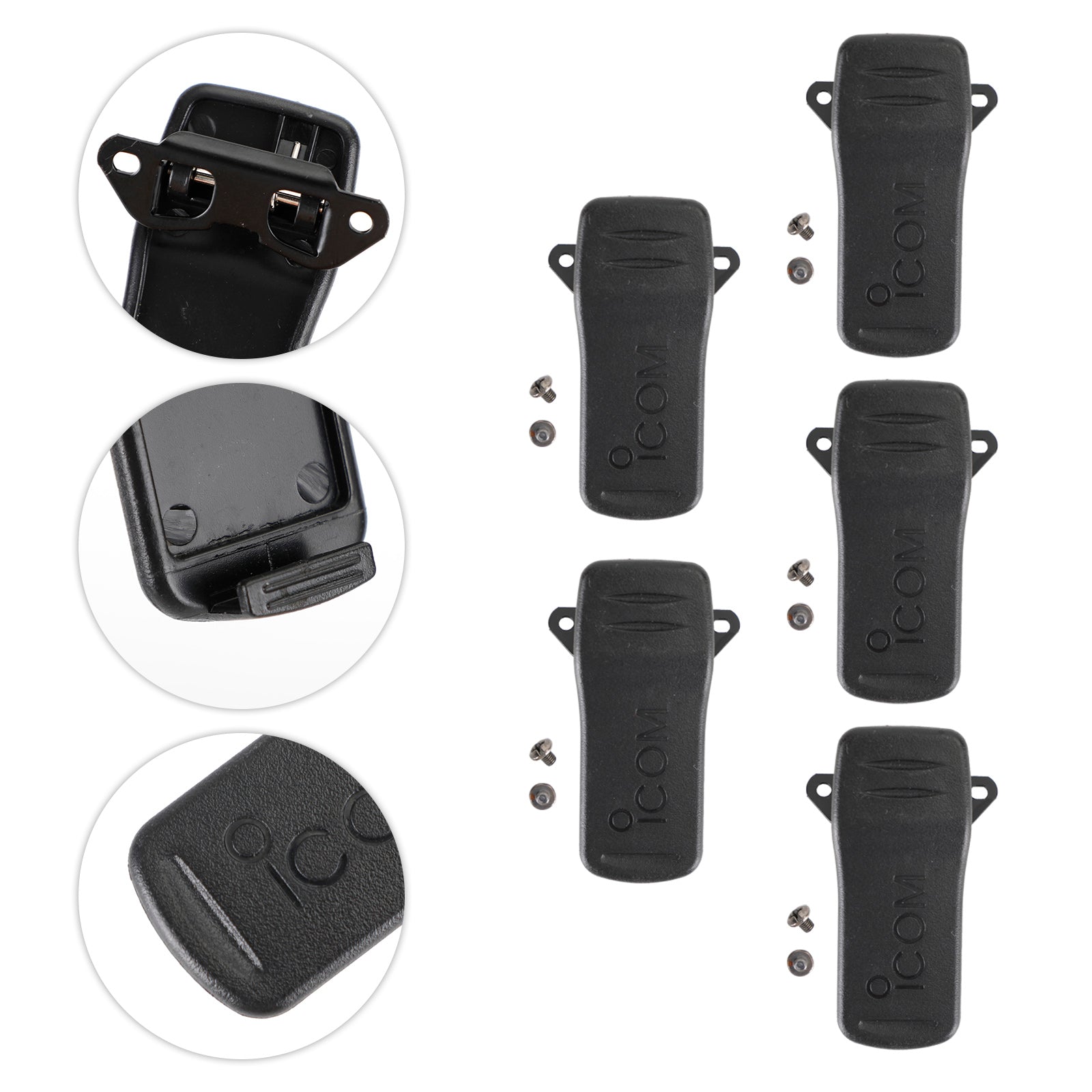 1X/5X Walkie Talkie Two Way Radio Communicator MB-98 Belt Clip For ICOM IC-F50