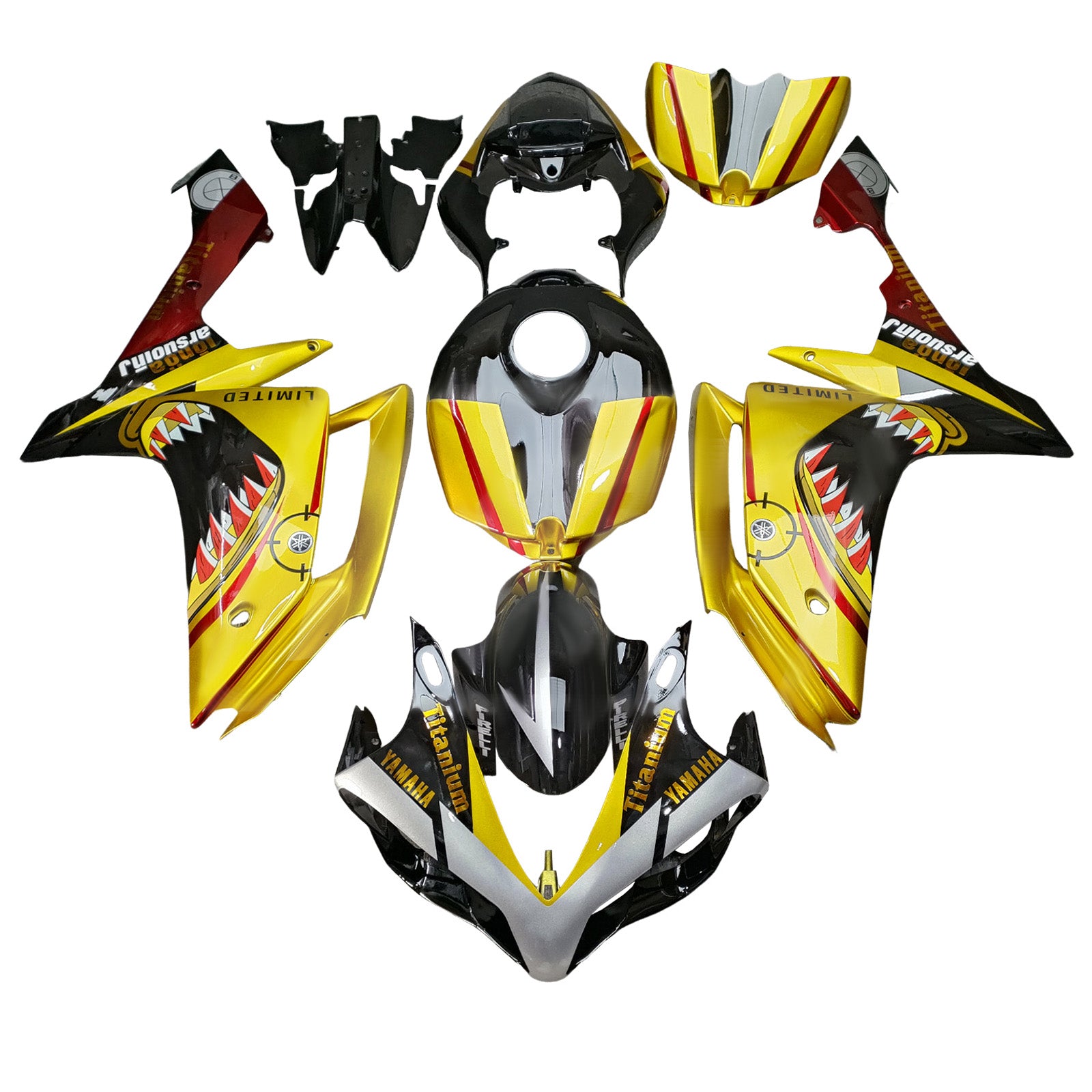 Injection Fairing Kit Bodywork Plastic ABS For Yamaha YZFR1 YZF-R1 2007-2008