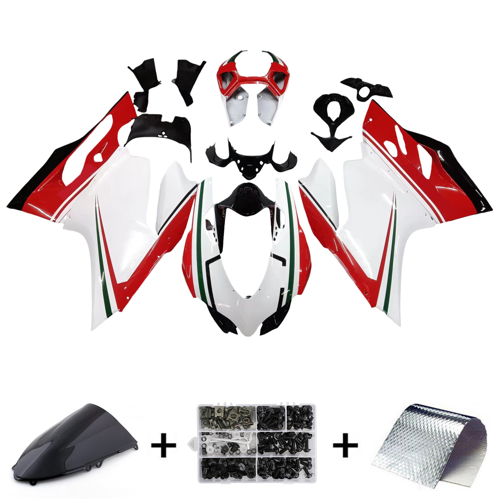 Injection Fairing Kit Bodywork Plastic ABS fit For Ducati 1199 2012-2015