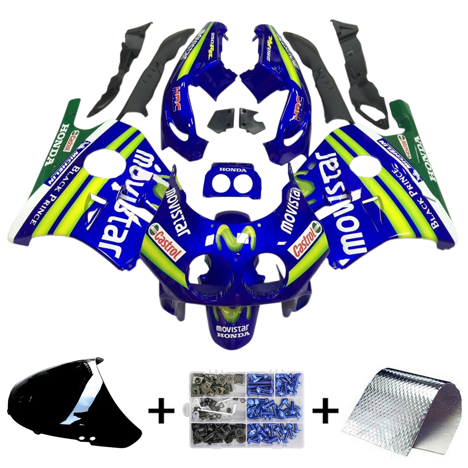 1990-1998 Honda CBR250RR MC22 Injection Fairing Kit Bodywork Plastic ABS