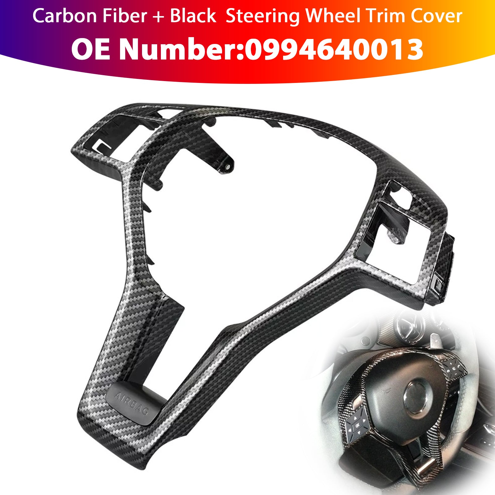 Embellecedor del volante 0994640013 para Mercedes Benz Clase C W204 C63 AMG