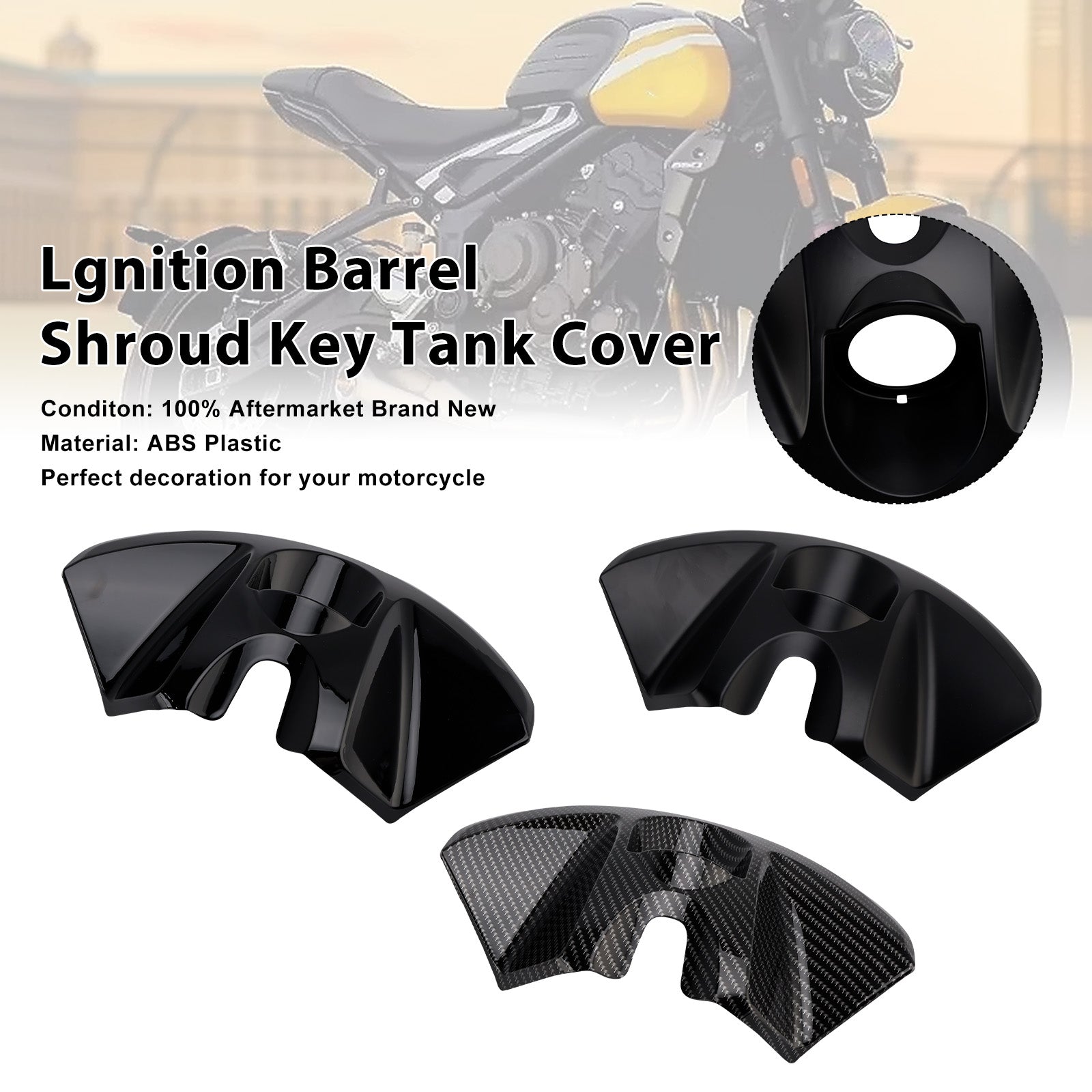 2022-2025 Trident 660 Lgnition Barrel Shroud Key Tank Cover