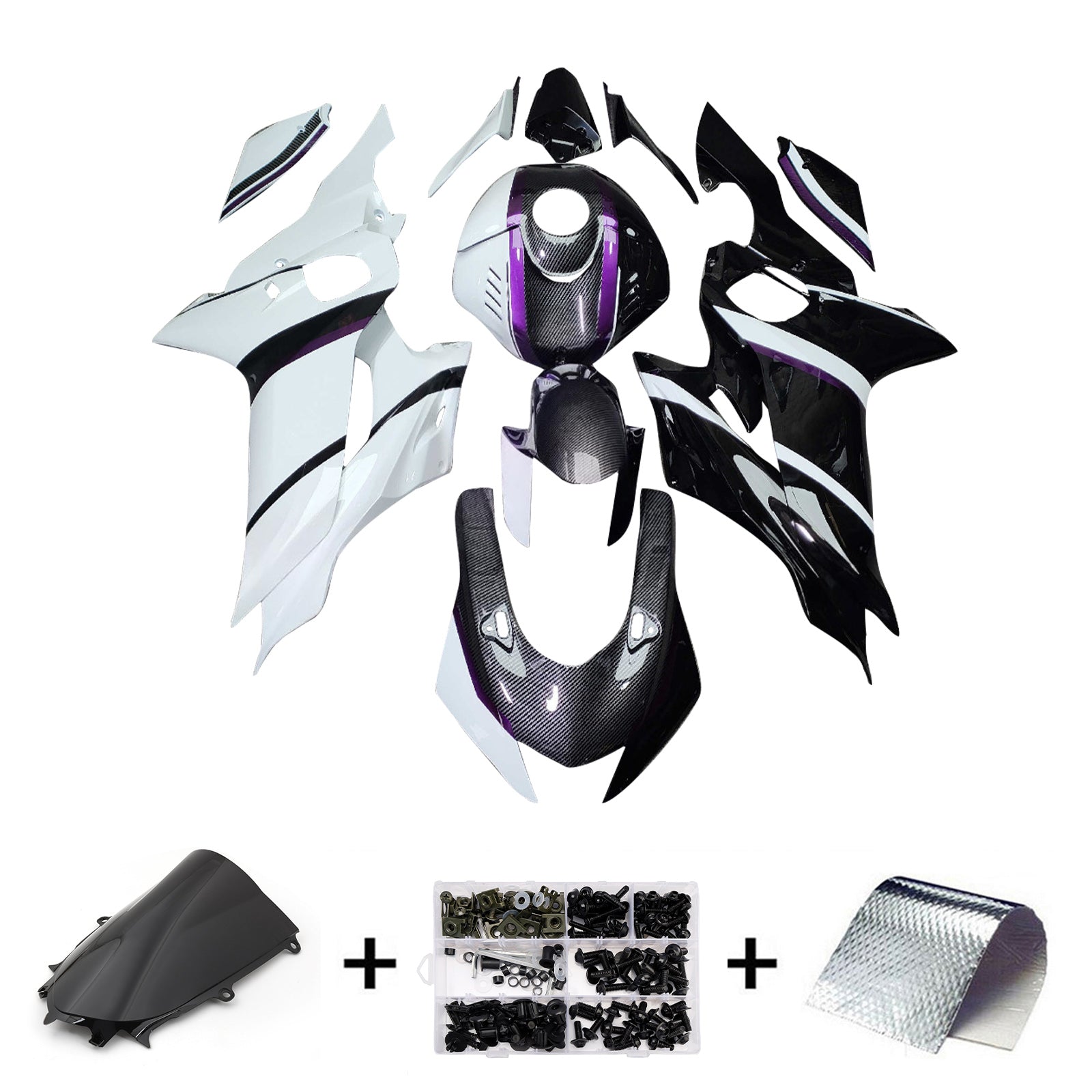 Injection Fairing Kit Bodywork Plastic ABS fit For Yamaha YZF-R6 2017-2023