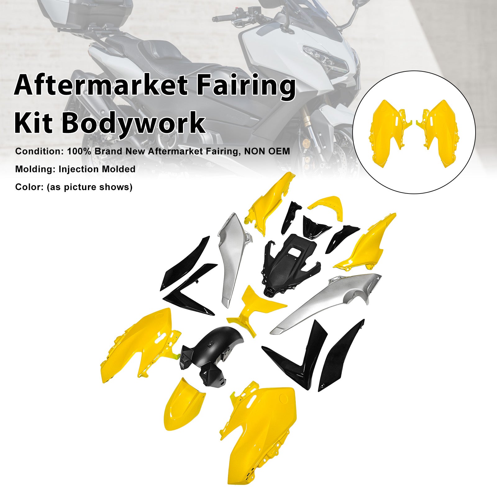 Kit de carénage de carrosserie par injection pour Yamaha TMAX560 2025-2026
