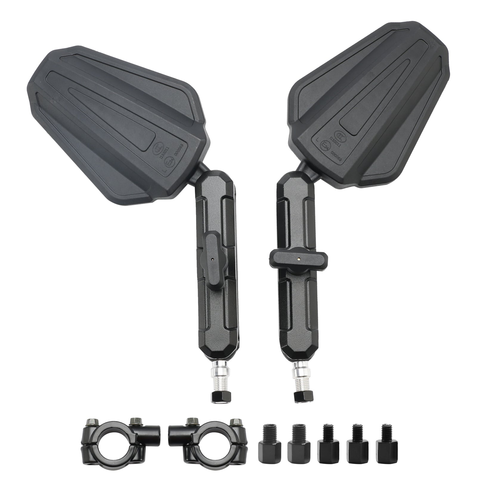 Long Arm Mirrors Enduro Mirror Kit For Adventure, Touring & Dual Sport Bikes