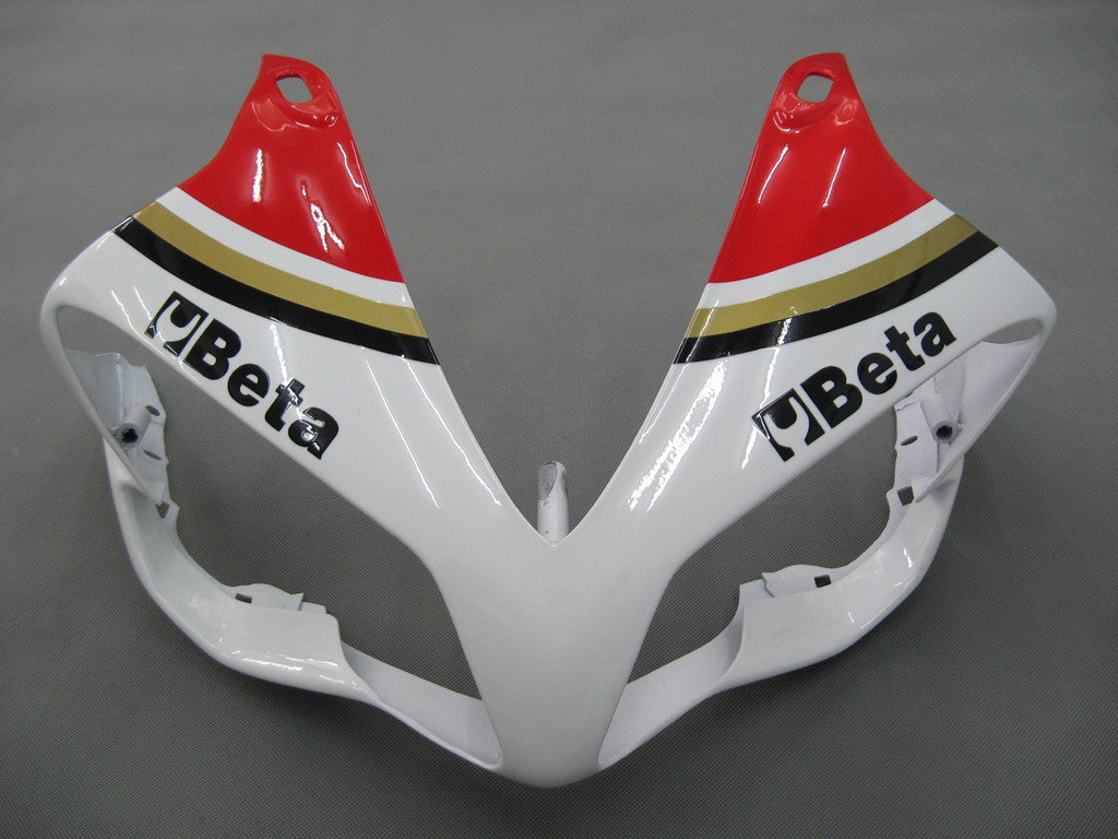 2007-2008 Yamaha YZF-R1 White Red Lucky Strike Racing Amotopart Fairings Customs Fairing