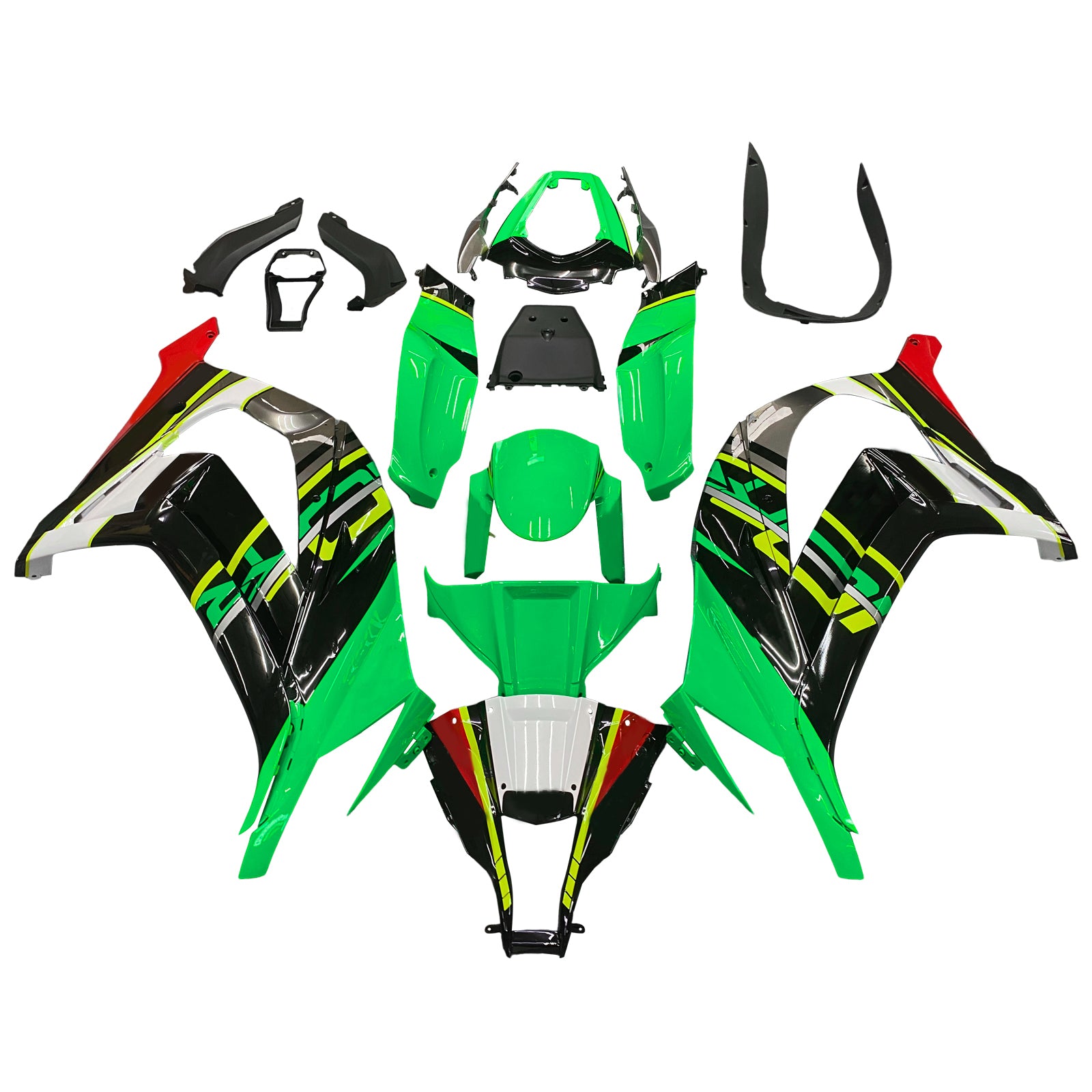 Injection Fairing Kit Bodywork Plastic ABS fit For Kawasaki ZX10R 2011-2015
