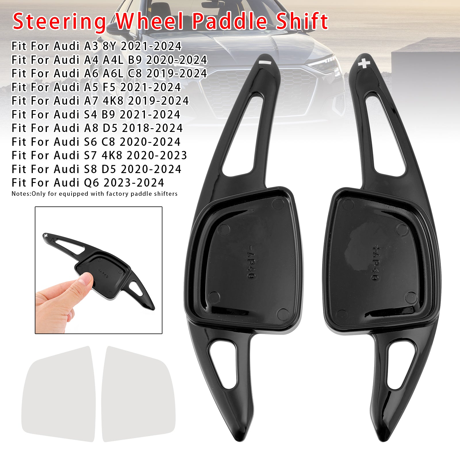 Stuurwiel Paddle Shifter Uitbreiding Geschikt voor Audi A3 A4 A6