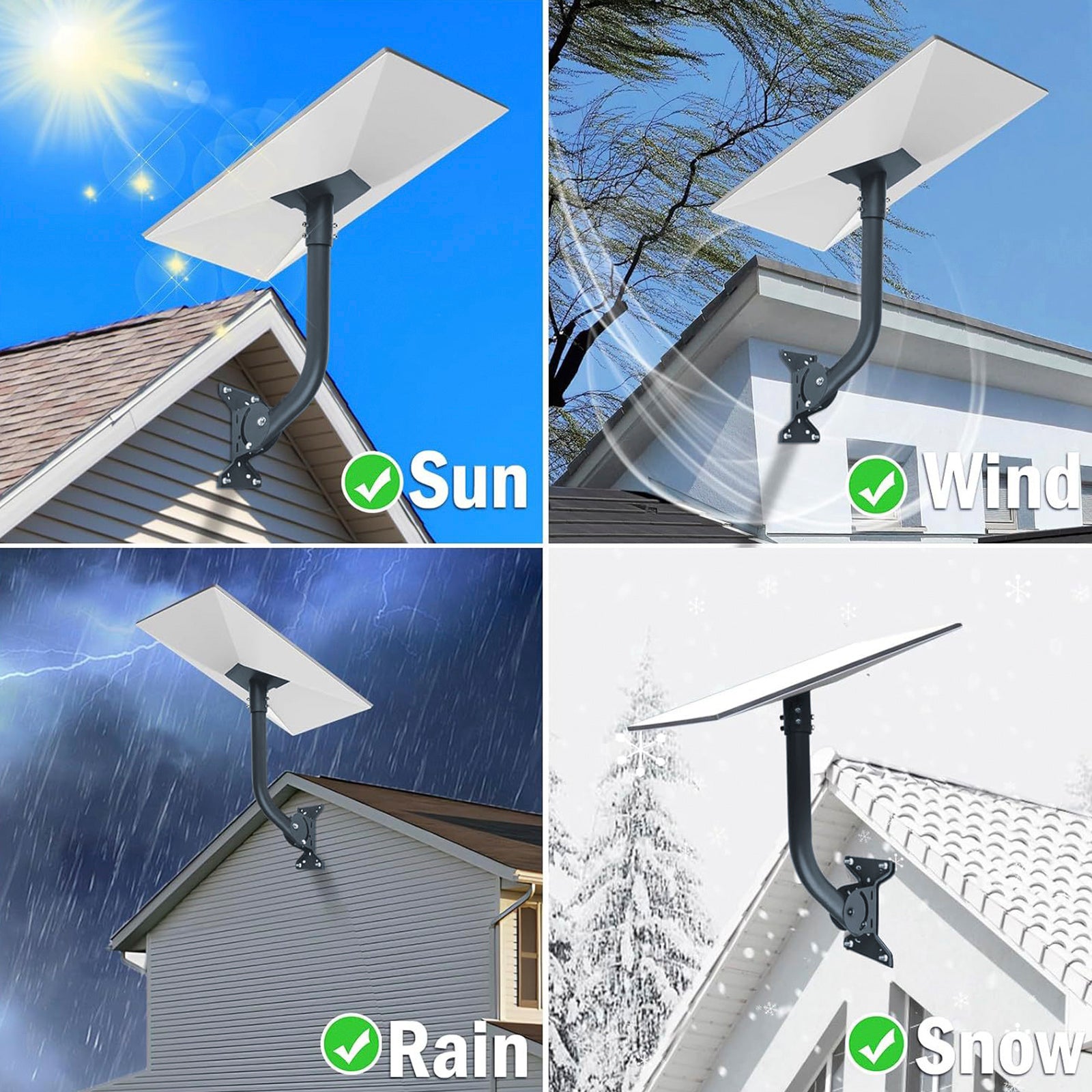 Starlink Gen 3 Mount 360° Adjustable Mounting Kit V3 For Roof Exterior Wall