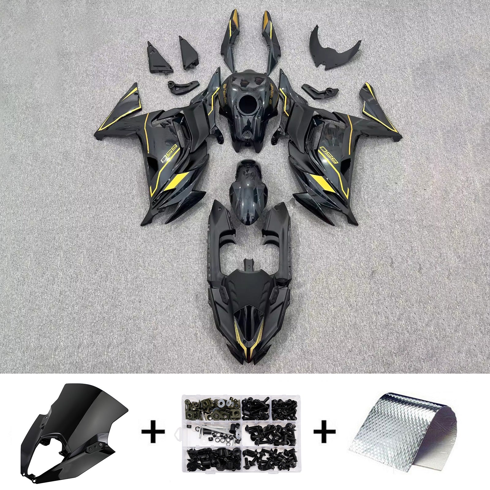 Kit carenatura iniezione Carrozzeria ABS adatto per Kawasaki ER-6F Ninja650 2020-2025
