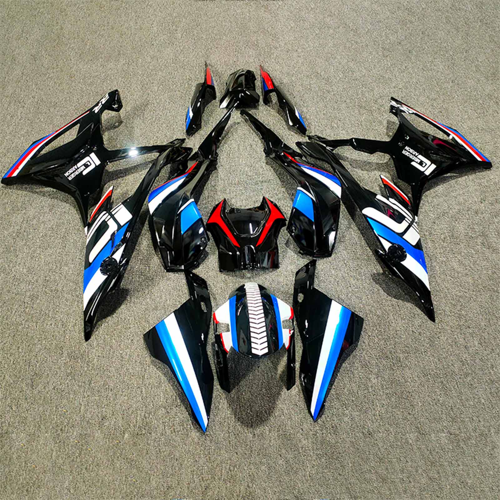 2019-2022 BMW S1000RR AMotopart Injection Fairing Kit Bodywork Plastic ABS #123