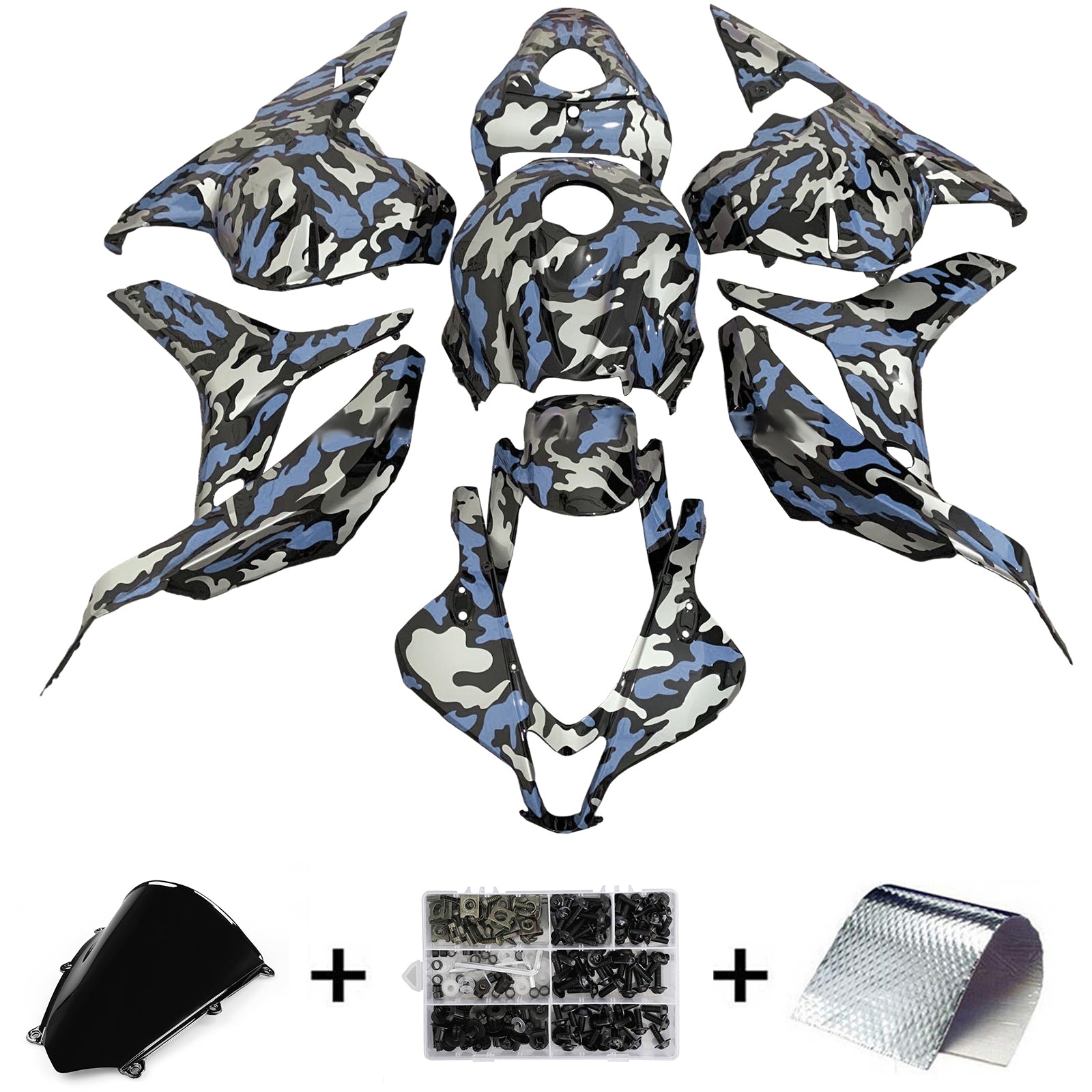 Injektionsmässa Kit Bodywork Plastic ABS för Honda CBR600RR 2009-2012 F5