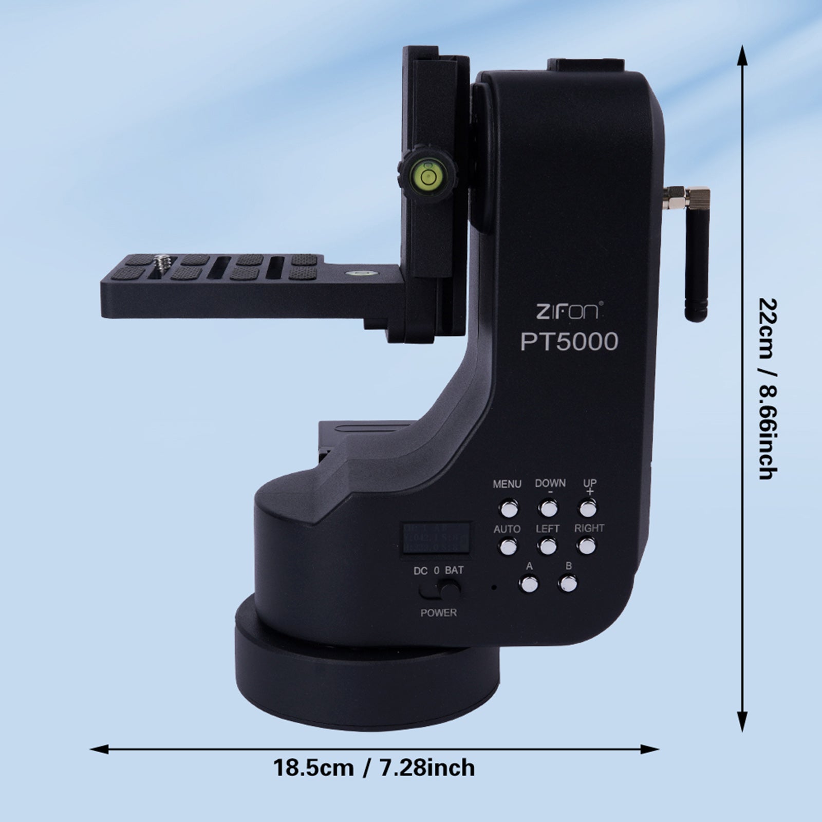 PT-5000 Camera Afstandsbediening Elektrisch cloudplatform Dual Axis Micro Slr-telefoon