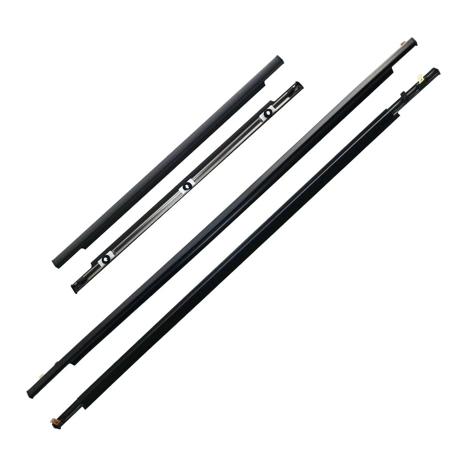 4PCS Window Moulding Trim Seal Belt Weatherstrip For Toyota FJ Cruiser 2007-2014