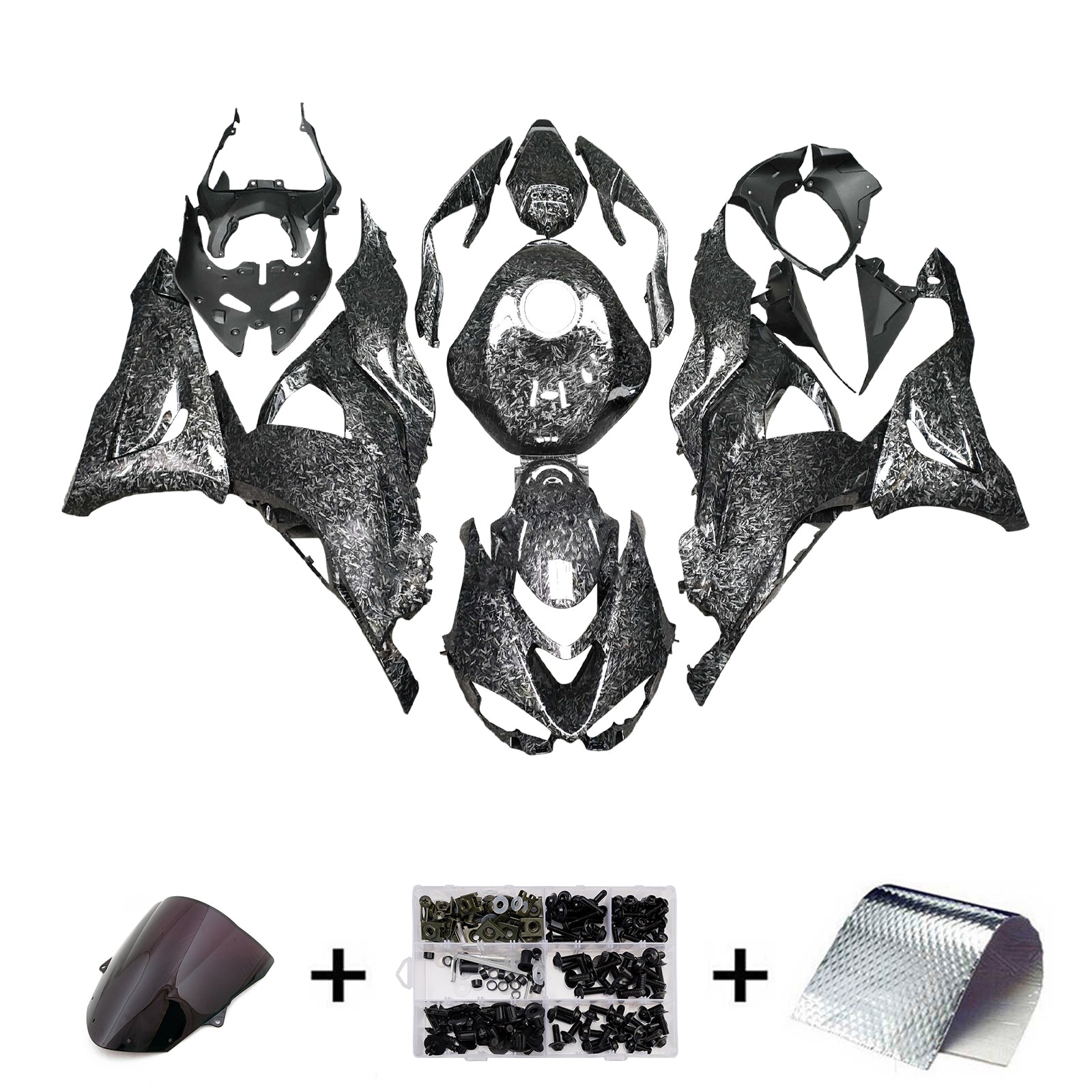 Injectiekuipset carrosserie kunststof ABS geschikt voor Kawasaki ZX-6R 2024-2025