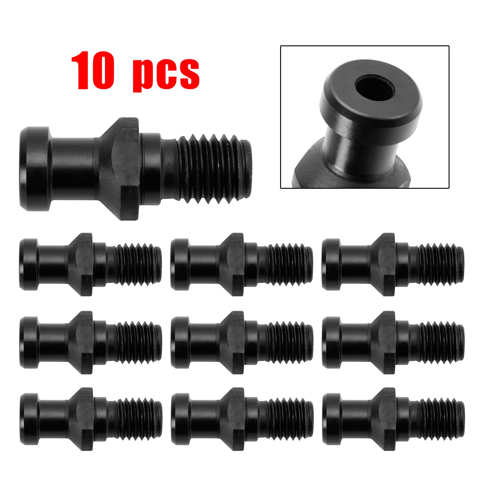 10Pcs CAT40 15° 0.747" Pull Stud Coolant Thru Retention Knob For DMG Mori