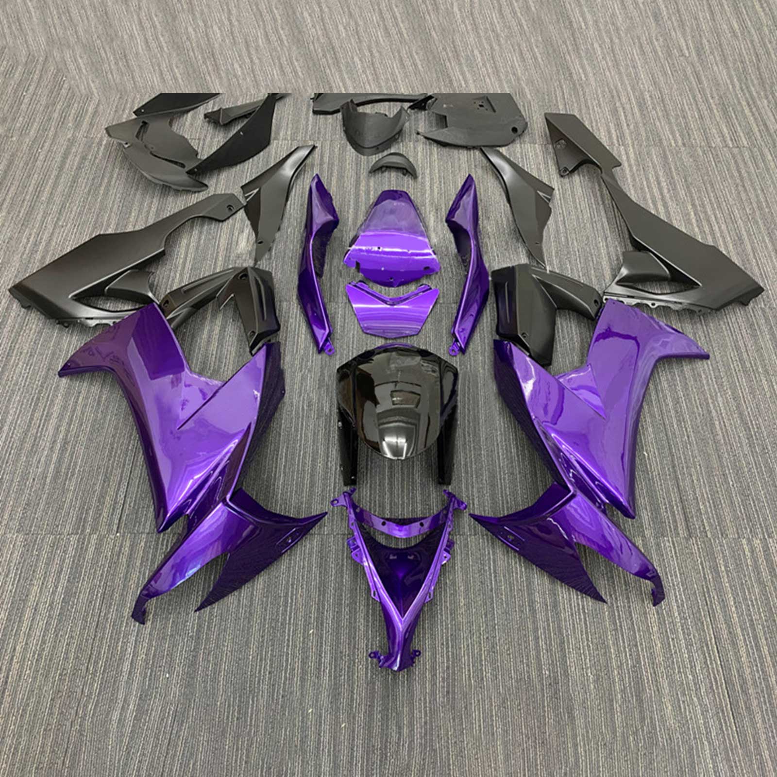 2008-2010 Kawasaki ZX10R Injeksjon Fairing Kit Bodywork Plastic ABS#137