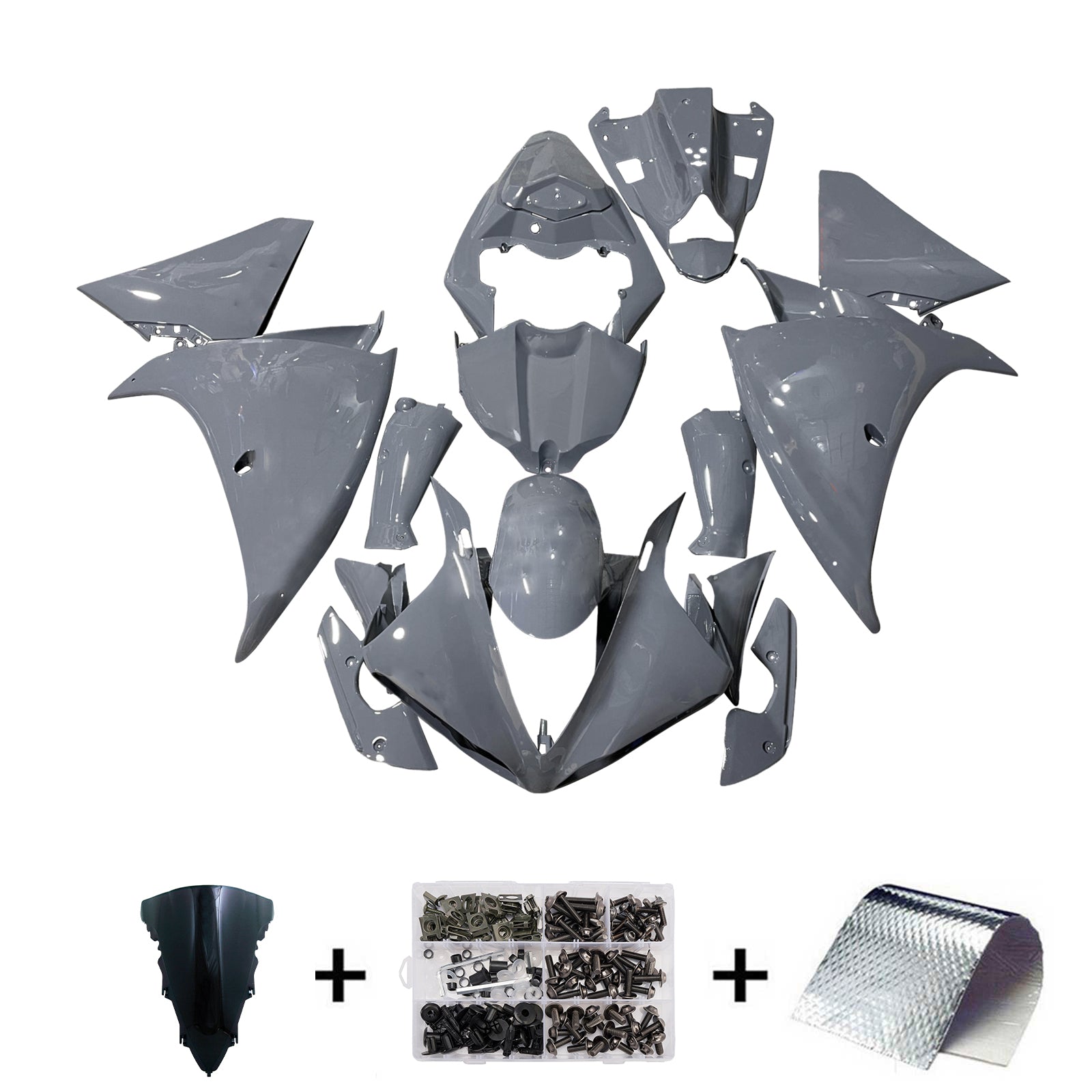 Kit de carénage d'injection carrosserie plastique ABS pour Yamaha YZFR1 YZF-R1 2009-2011