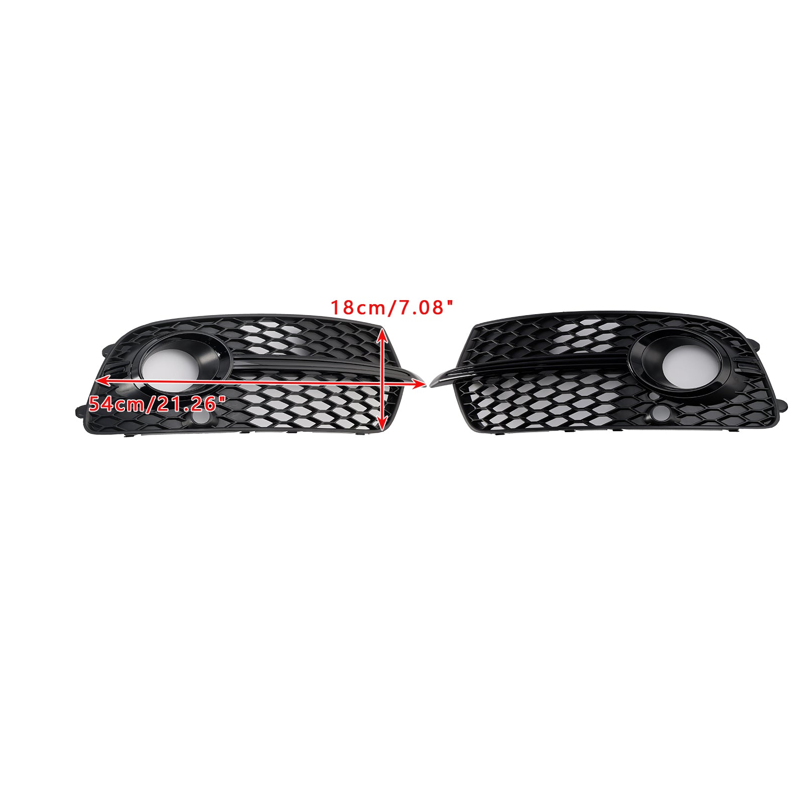 Voorbumper Mistlamp Grill Grille Fit Audi Q5 S-Line SQ5 2013-2017 Zwart