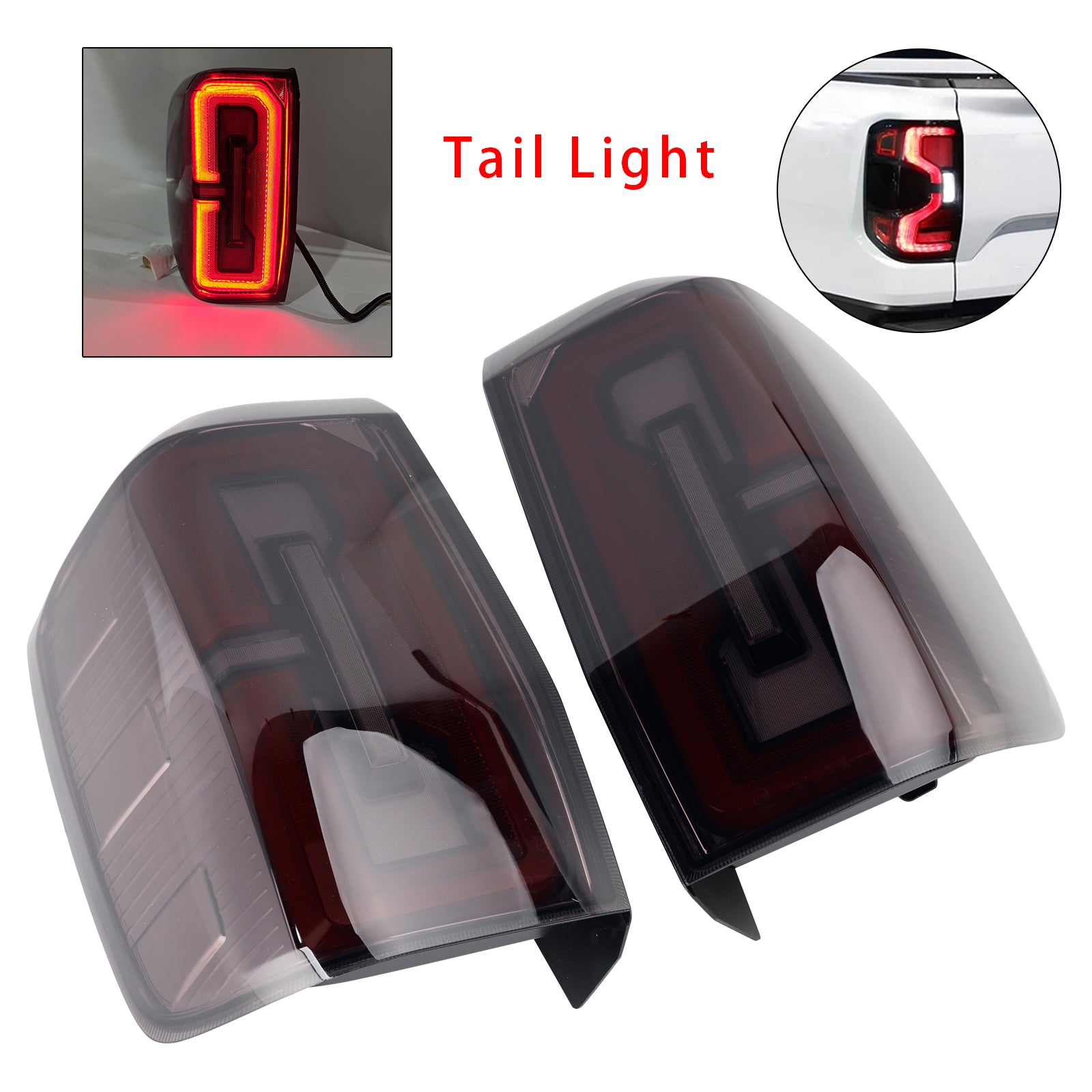 2022+ Ford Ranger vänster+höger LED-bakljusenhet bak