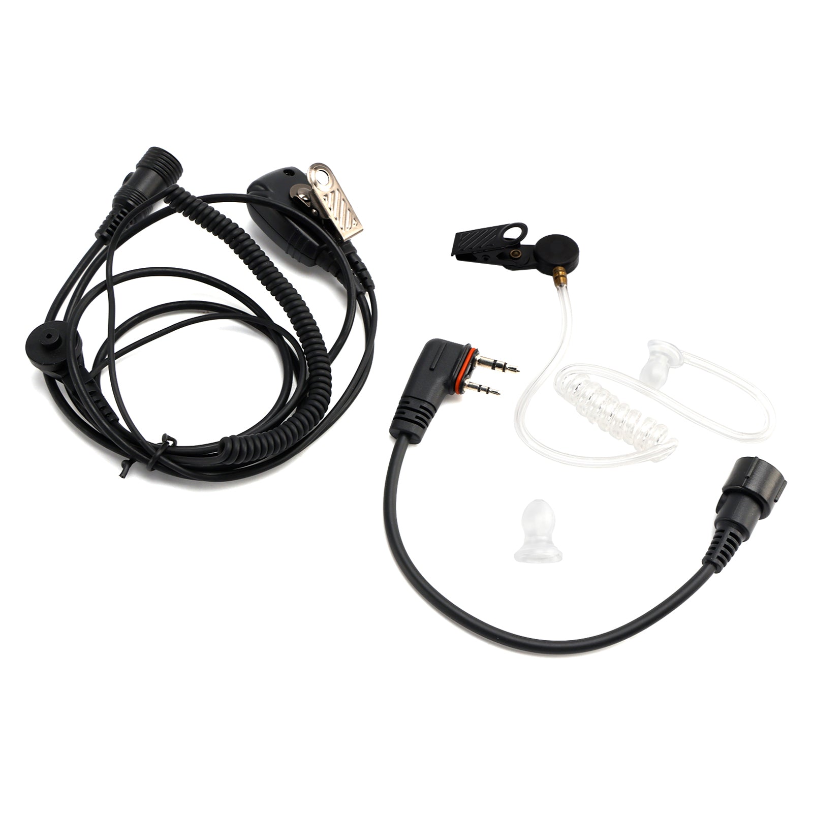 Écouteurs intra-auriculaires à Tube d'air Transparent 102B, avec ligne A24, pour ICOM A25CE A25N A24