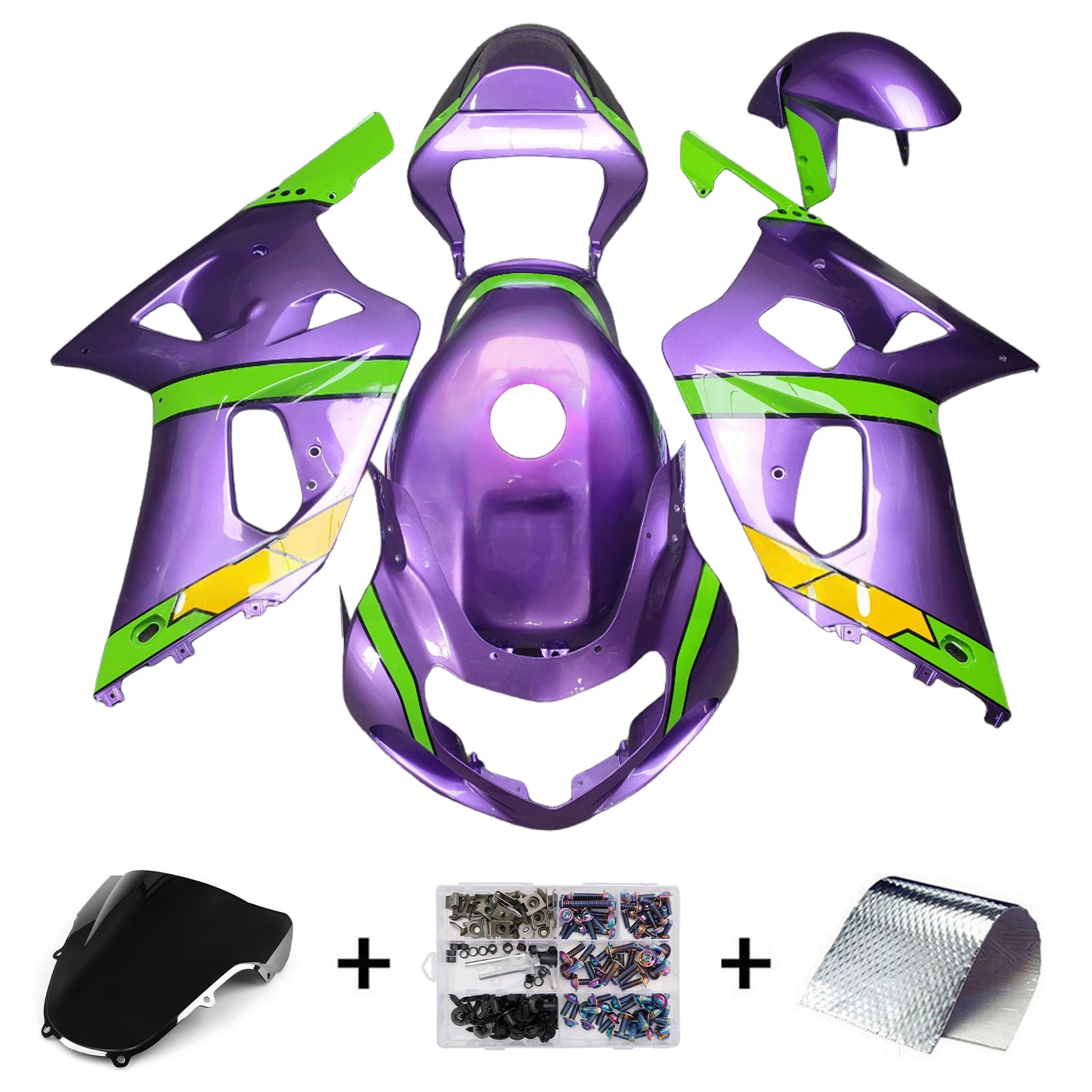 Kit de carénage d'injection de carrosserie pour Suzuki GSXR600 2001-2003 GSXR750 2000-2003 K1