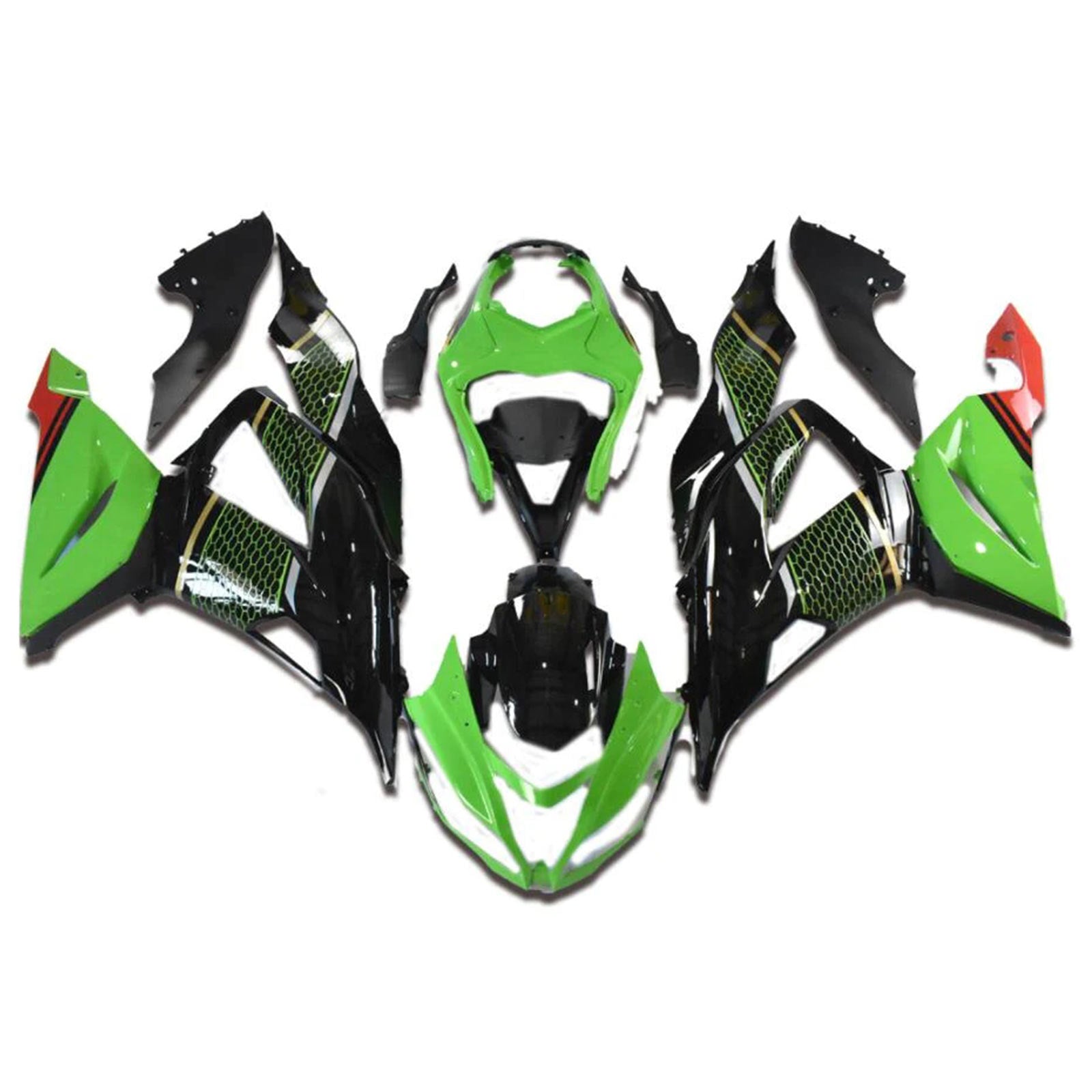 2013-2018 Kawasaki ZX6R 636 Injection Fairing Kit Bodywork Plastic ABS