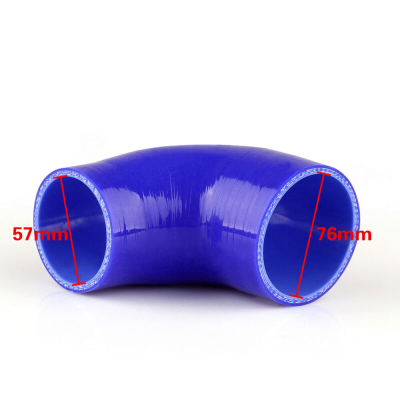 Elbow 90 Degree 57mm 76mm Silicone Pipe Hose Coupler Intercooler Turbo Intake