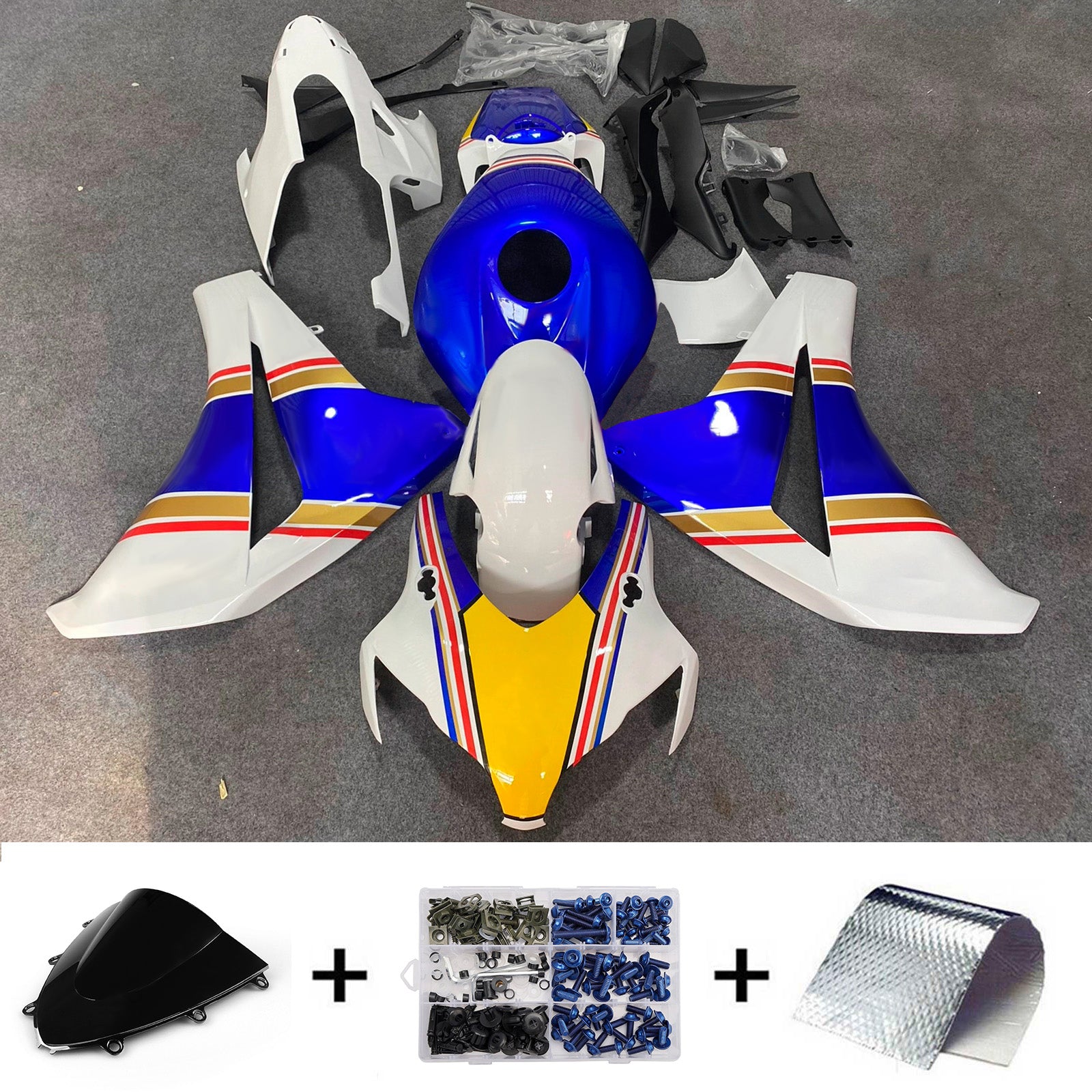 Injection Fairing Kit Bodywork Plastic ABS For Honda CBR1000RR 2008-2011
