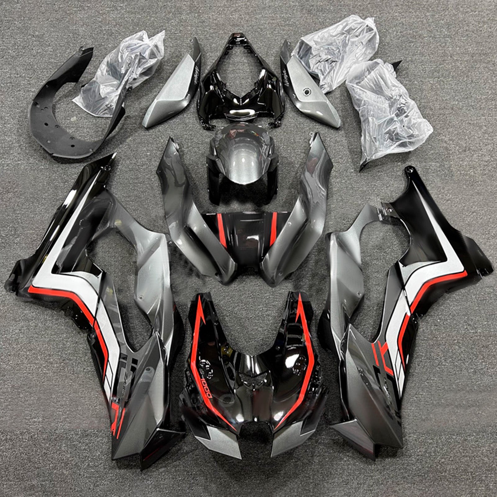 Injection Fairing Kit Bodywork ABS fit For Kawasaki ZX-10R ZX-10RR 2021-2025