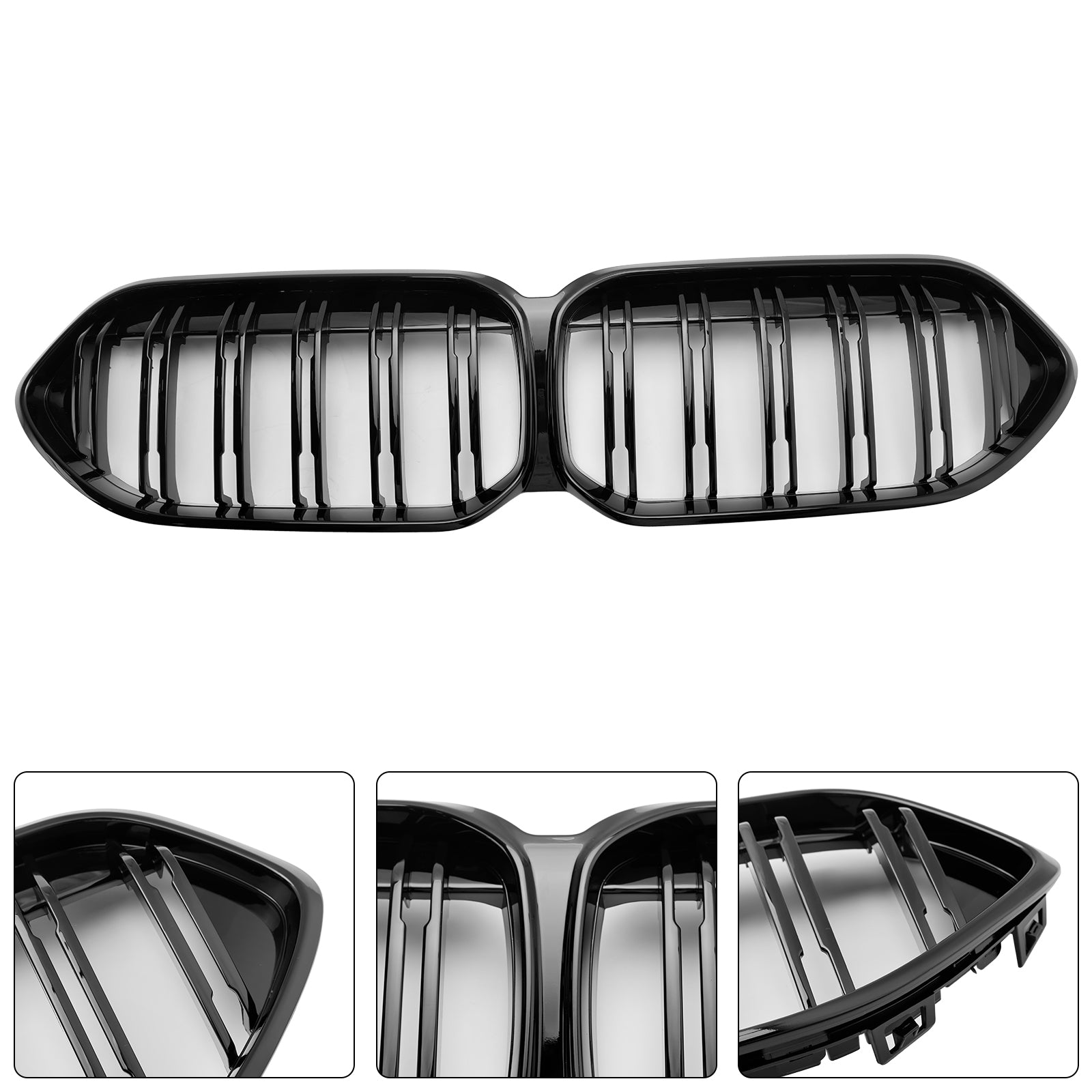 2020-2023 BMW 2-serie Gran Coupe F44 blank svart frontstøtfangergrill 51135A39378 51138080494