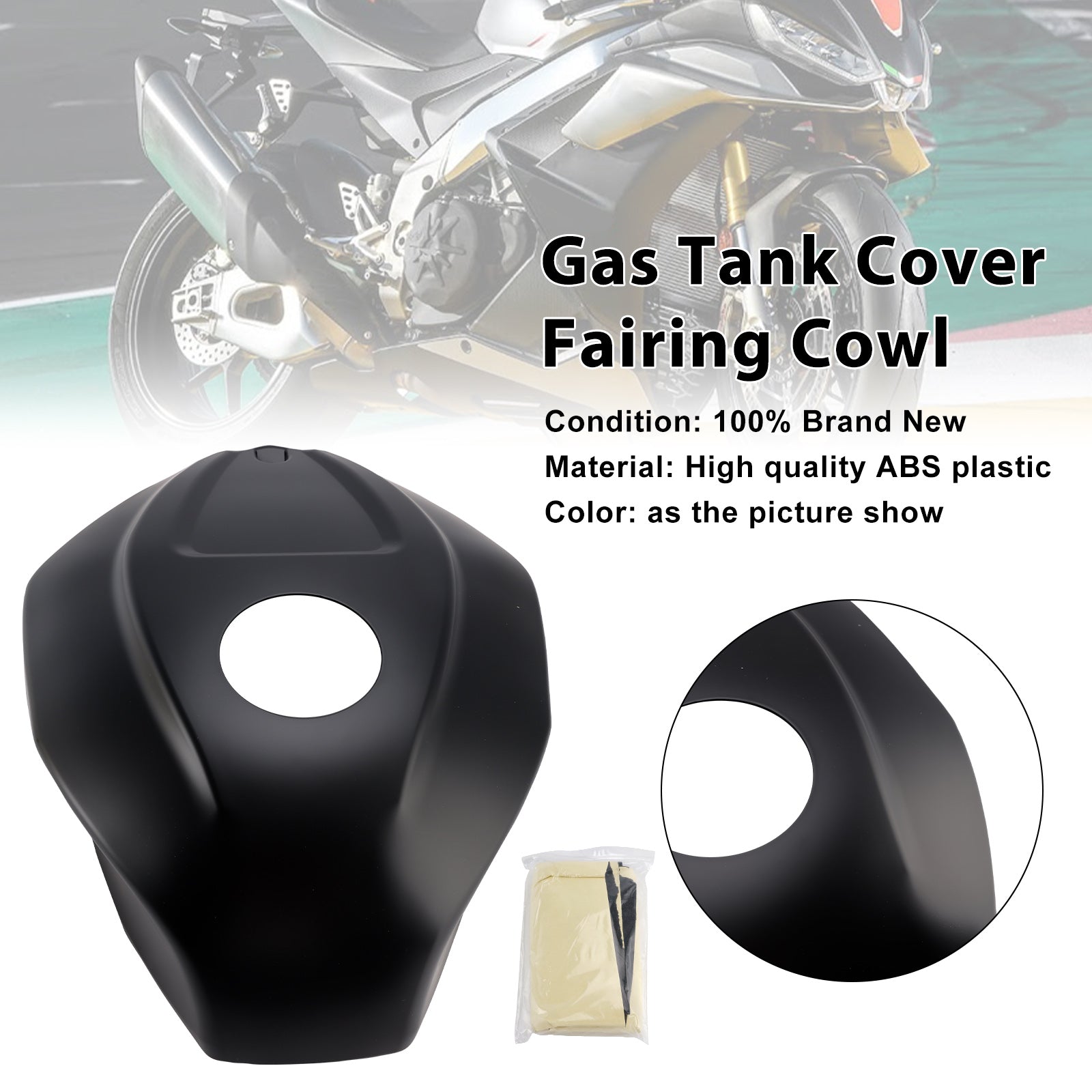 Capot de carénage de garniture de couvercle de réservoir d'essence Aprilia RSV4 2021-2024