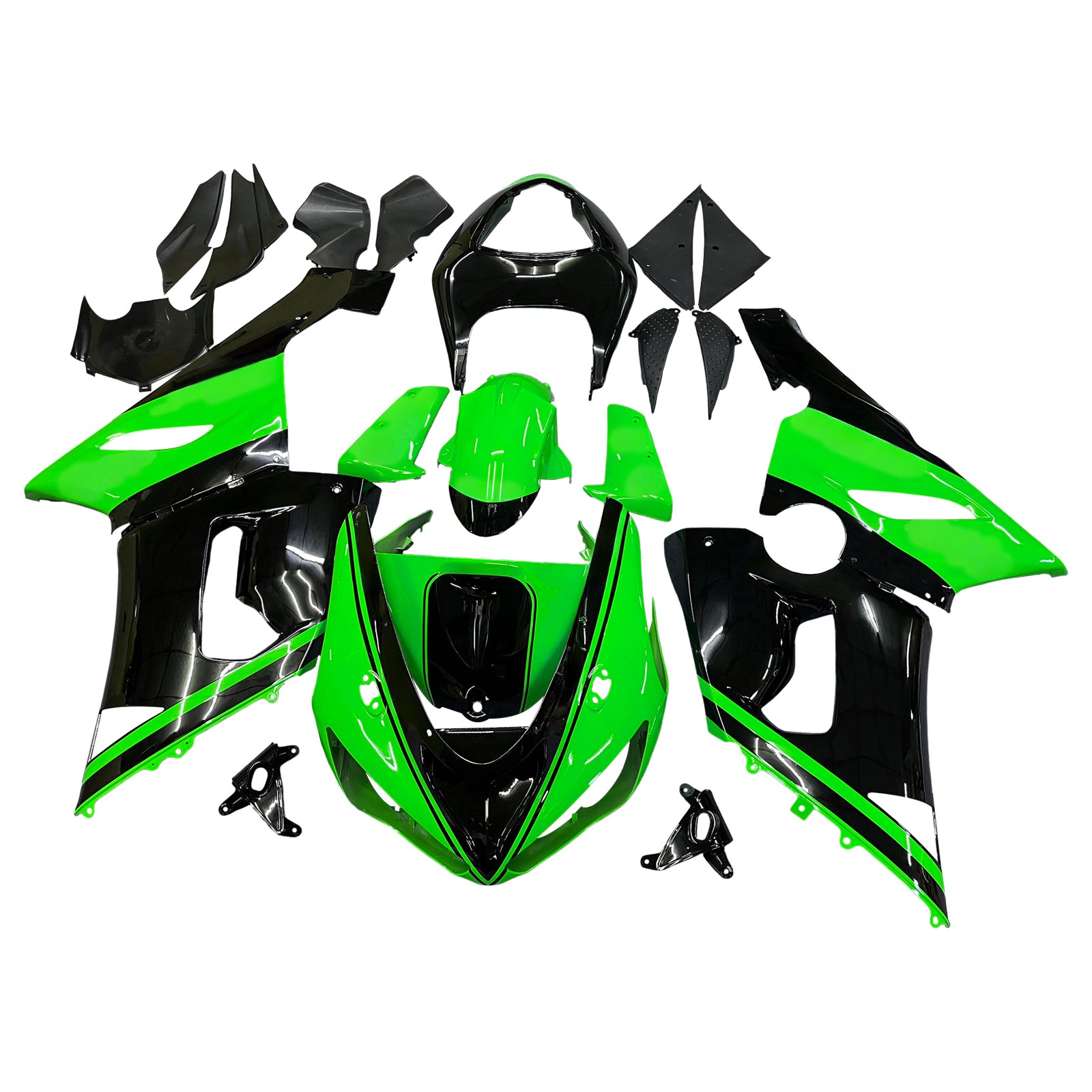 Injection Fairing Kit Bodywork Plastic ABS fit For Kawasaki ZX6R 636 2005-2006