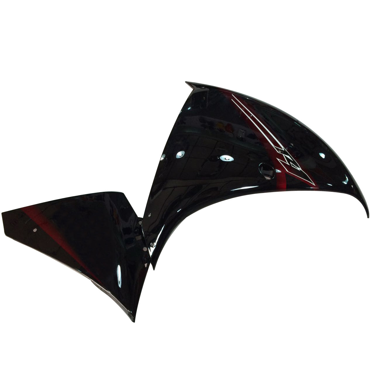 2012-2014 Yamaha YZF R1 Red Black Racing Plastics Generic