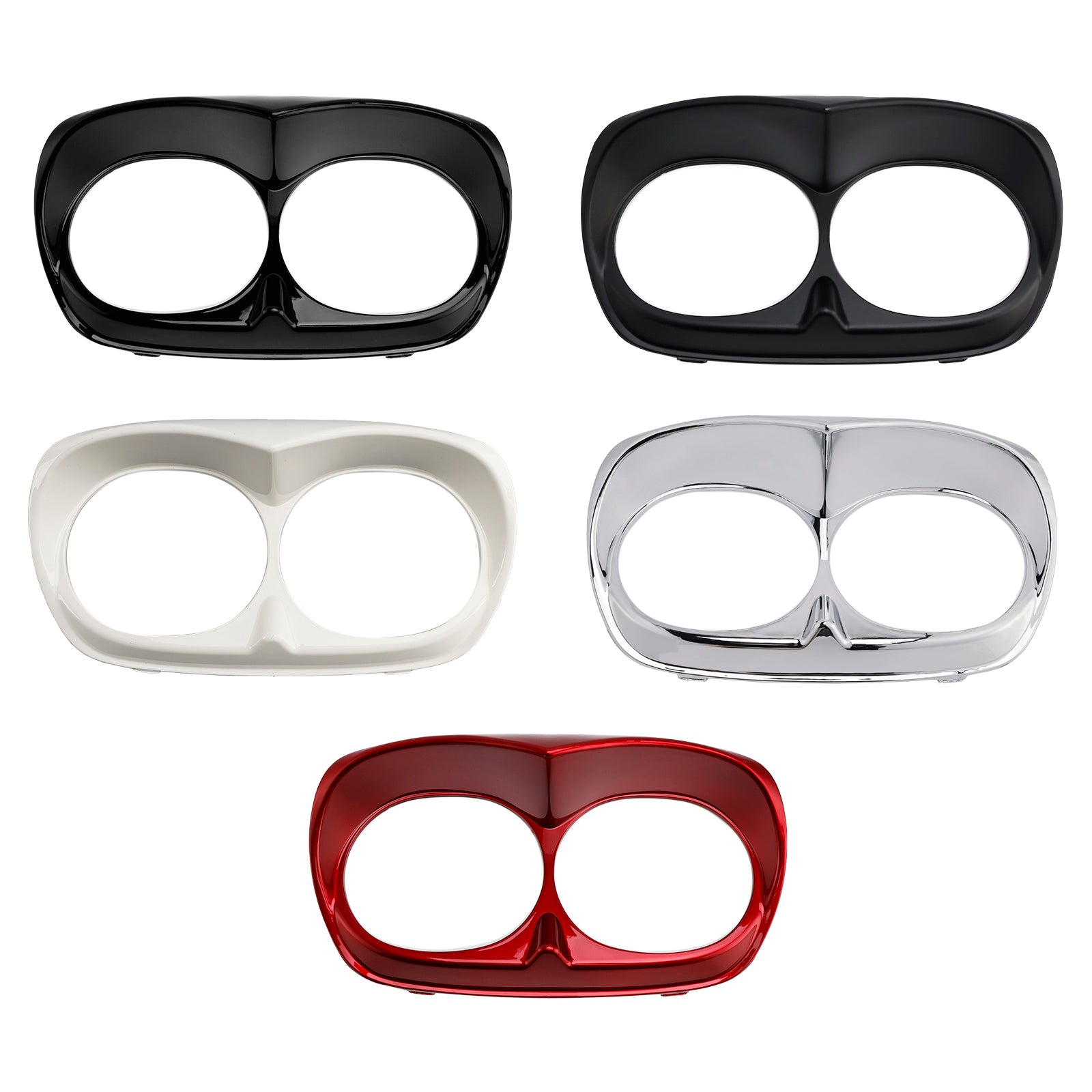 Dual Headlight Trim Bezel Cover Fairing For Road Glide 1998-2013