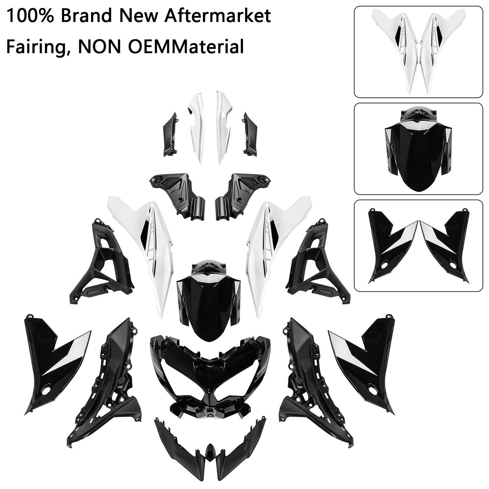 2022-2024 Kawasaki VERSYS 650 KLE Injection ABS Bodywork Fairing Kit 05#