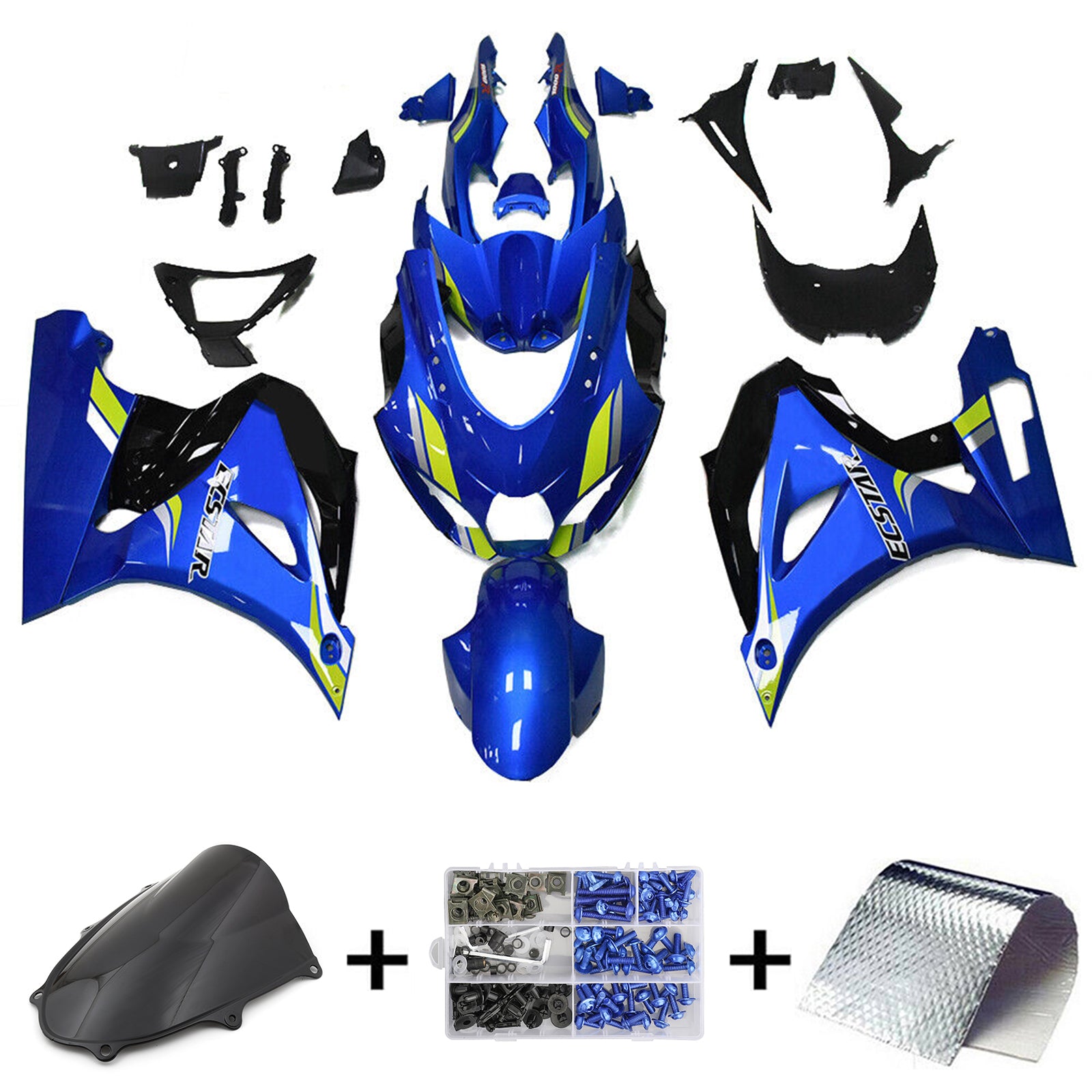 2017-2024 Suzuki GSXR1000 K17 Kit de carenado de inyección Carrocería Plástico ABS # 101