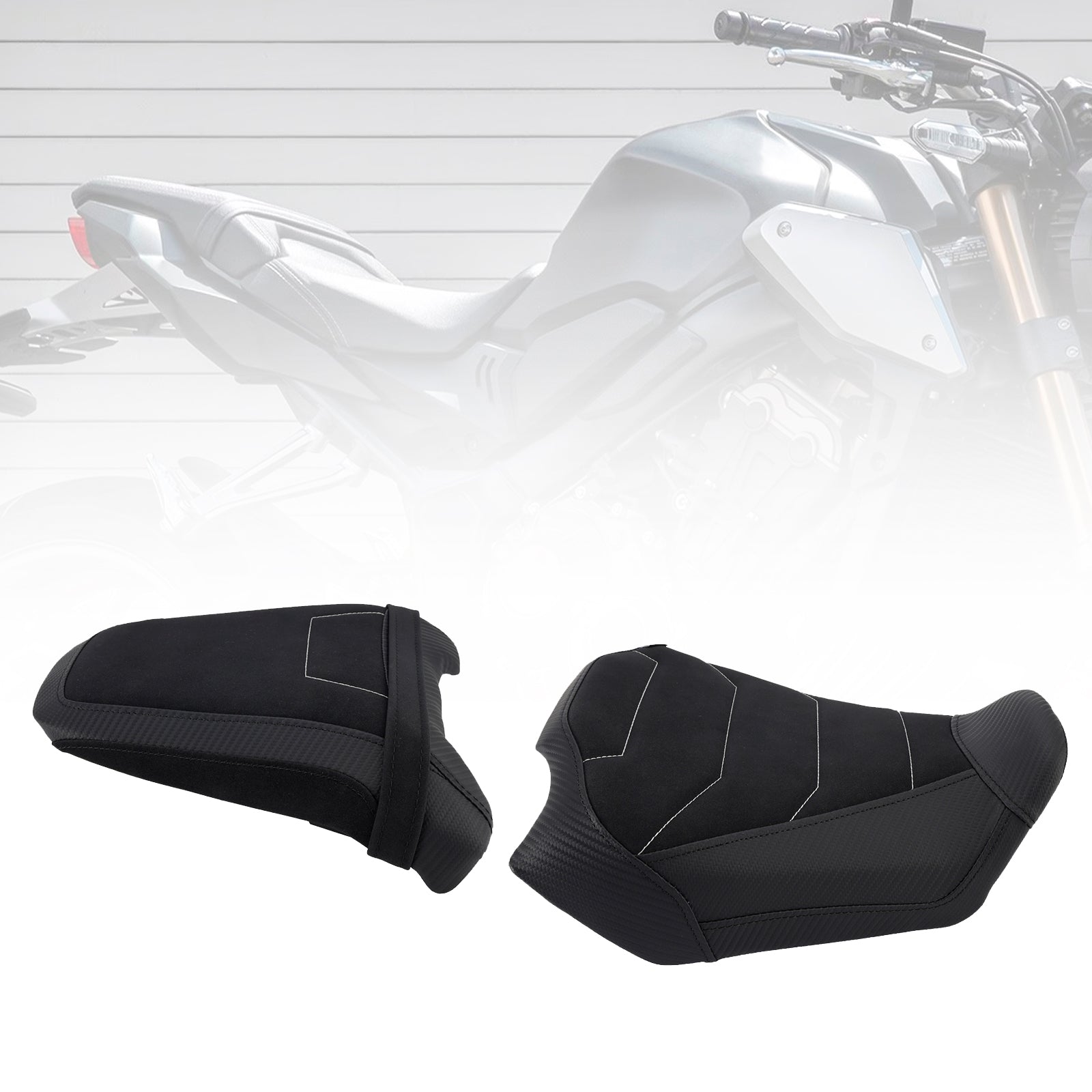 Driver&Passenger Seat Kit Rear Cushion Black1 For Honda Cb650R Cbr650R 24-25