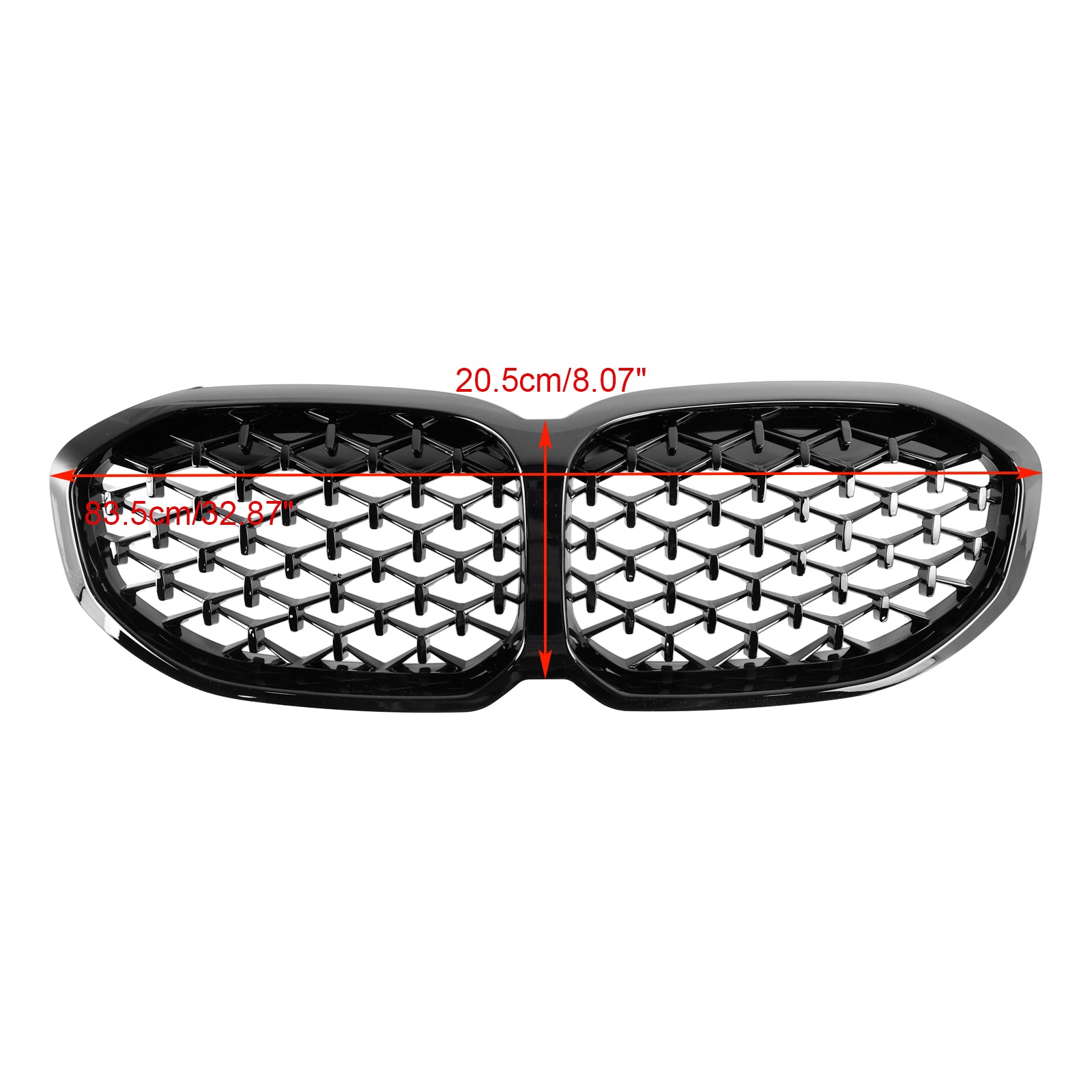 F40 BMW 1 Series 2019-2024 Gloss Black Diamond Front Kidney Grill Grille