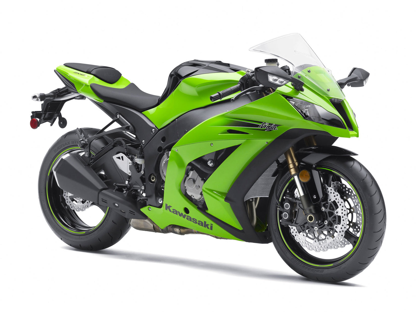 2011-2015 Ninja ZX10R Green Bodywork Fairing ABS Injection Molded Plastics Set 3# Generic