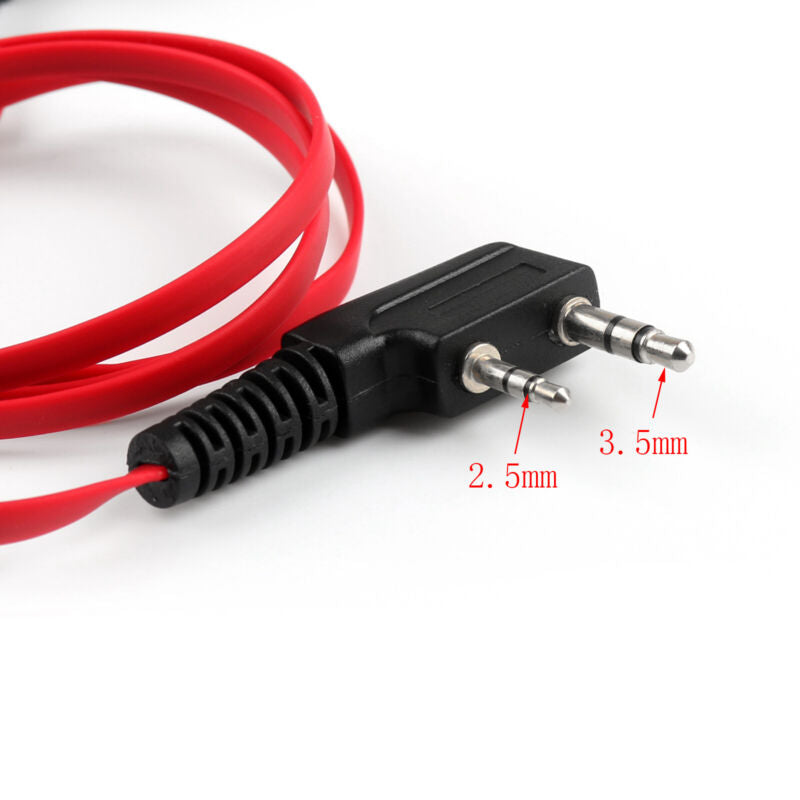 TYT LINTON Für TG-UV2 1x B7 Kenwood Headset Kopfh?rer UV-5R 2-Way BAOFENG Red